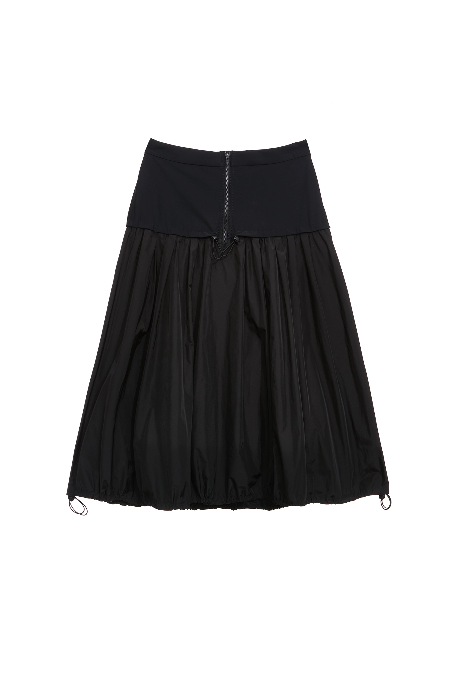 Wide Yoke Drawstring Detail SkirtWide Yoke Drawstring Detail Skirt,A-Line skirts,Office Looks,Trench coats