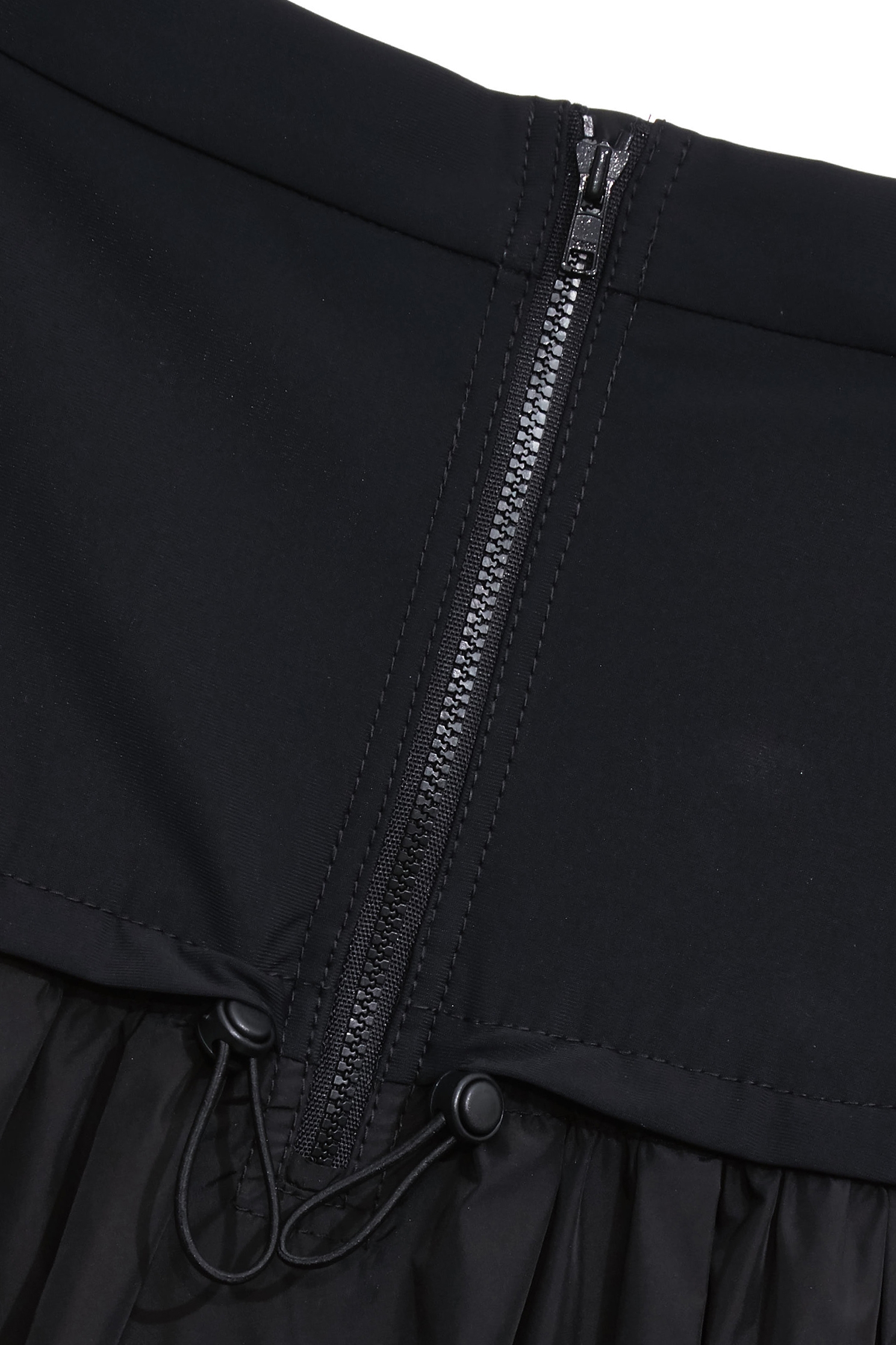 Wide Yoke Drawstring Detail SkirtWide Yoke Drawstring Detail Skirt,A-Line skirts,Office Looks,Trench coats