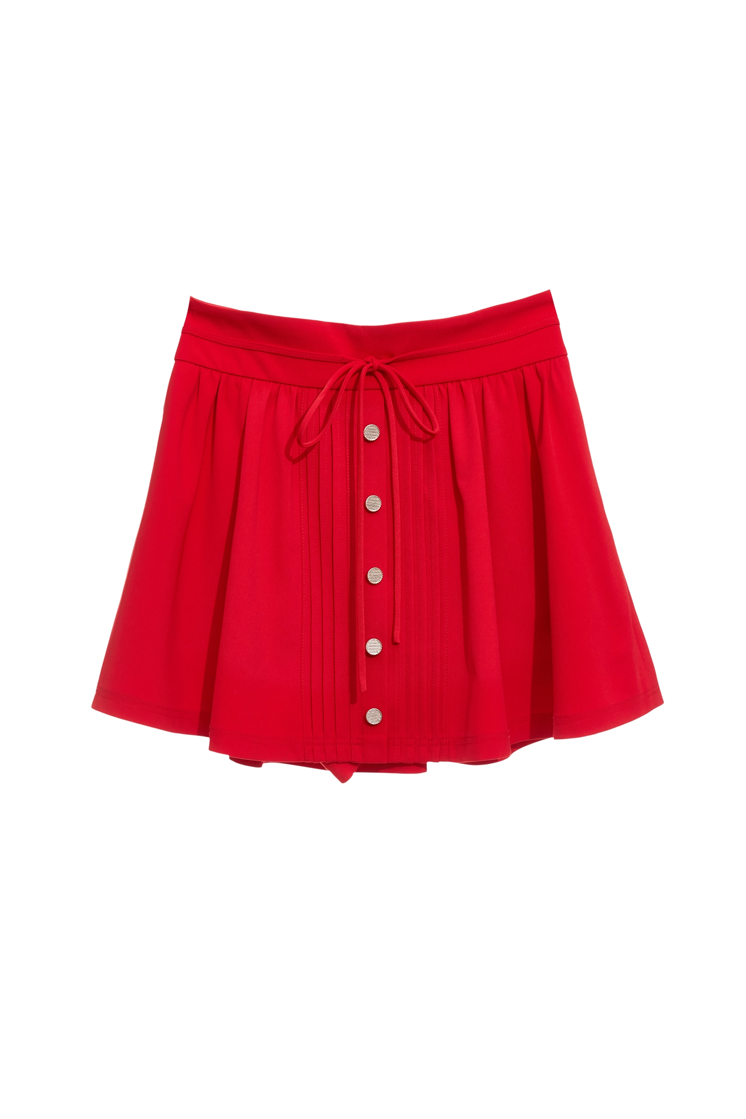 Chilli Red Mini SkirtChilli Red Mini Skirt,Season (SS) Look,Mini skirts,bows,Urban Fashion
