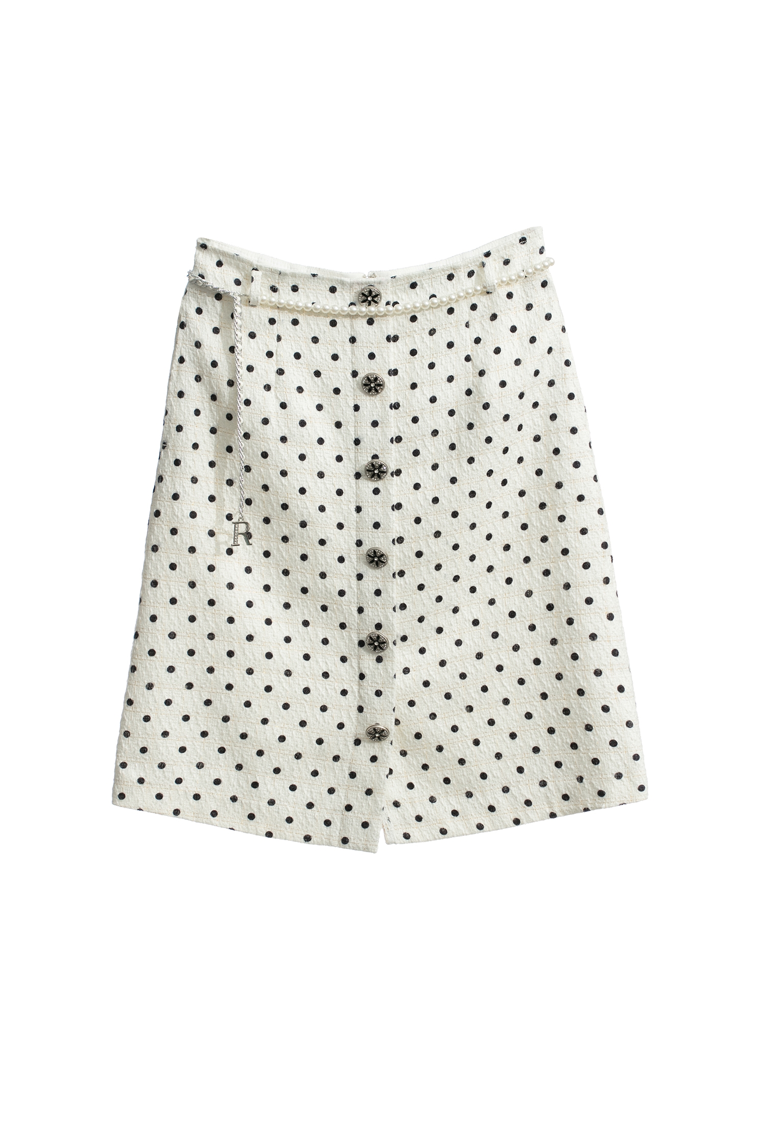 Retro Polka Dot A-line SkirtRetro Polka Dot A-line Skirt,A-Line skirts,pearl,Season (AW) Look
