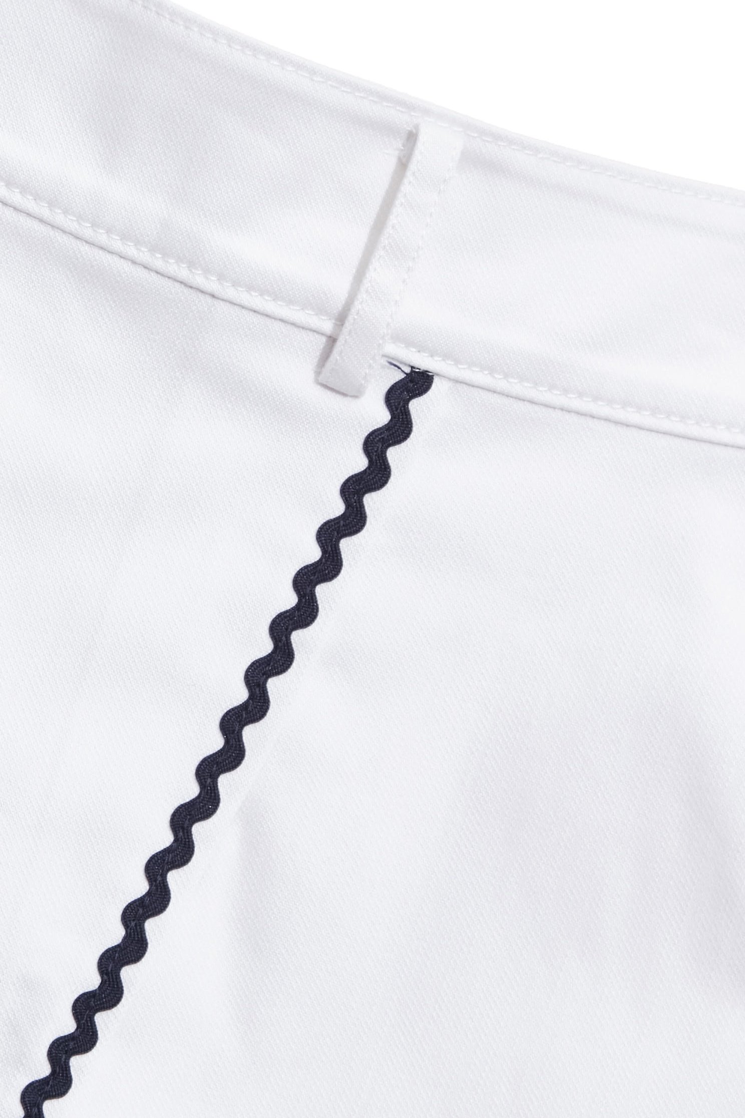 Contrast Navy Trim Side Slit Detail SkirtContrast Navy Trim Side Slit Detail Skirt,A-Line skirts,Office Looks,Season (AW) Look,Pencil skirts,Valentine,Midi skirts