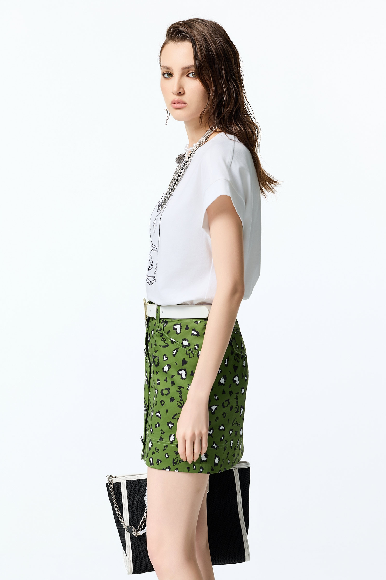 Leopard Print Green SkirtLeopard Print Green Skirt,co-ord sets,Mini skirts,Season (AW) Look