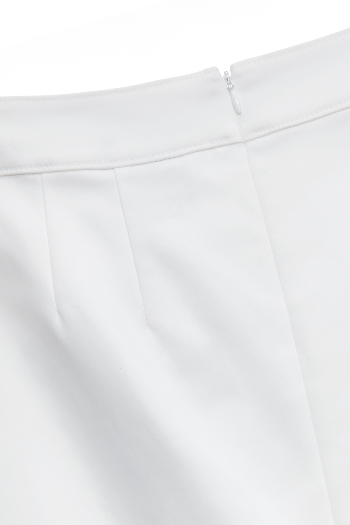 Rose Detail Minimalist Pencil SkirtRose Detail Minimalist Pencil Skirt,Season (SS) Look,White skirts,Midi skirts