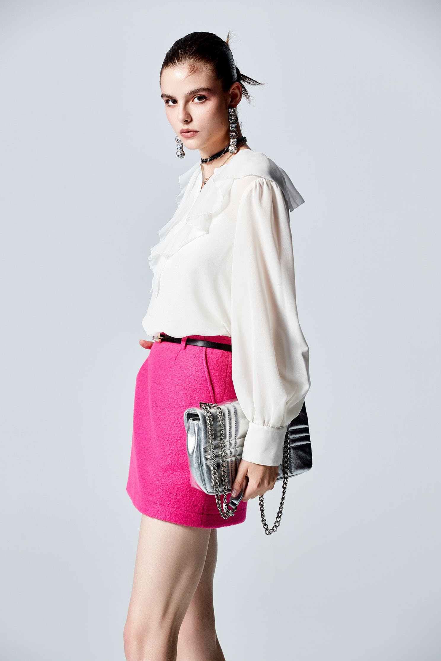 Fushia Pink Mini SkirtFushia Pink Mini Skirt,Season (SS) Look,Mini skirts,Back To Classic,Back To B/W