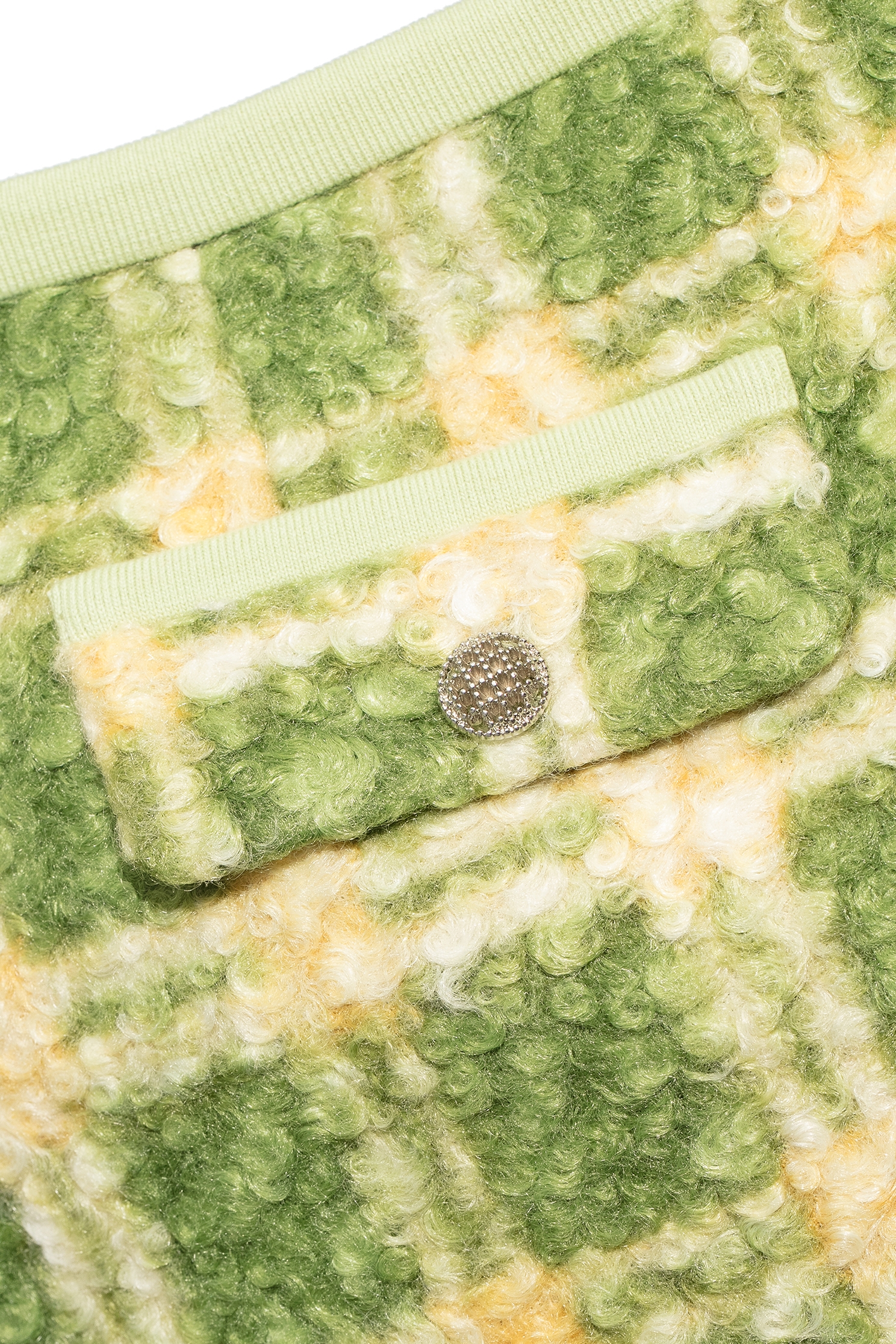 Green Checkered Front Panel SkirtGreen Checkered Front Panel Skirt,Plaid,Mini skirts,Shorts,Season (AW) Look,Pencil skirts