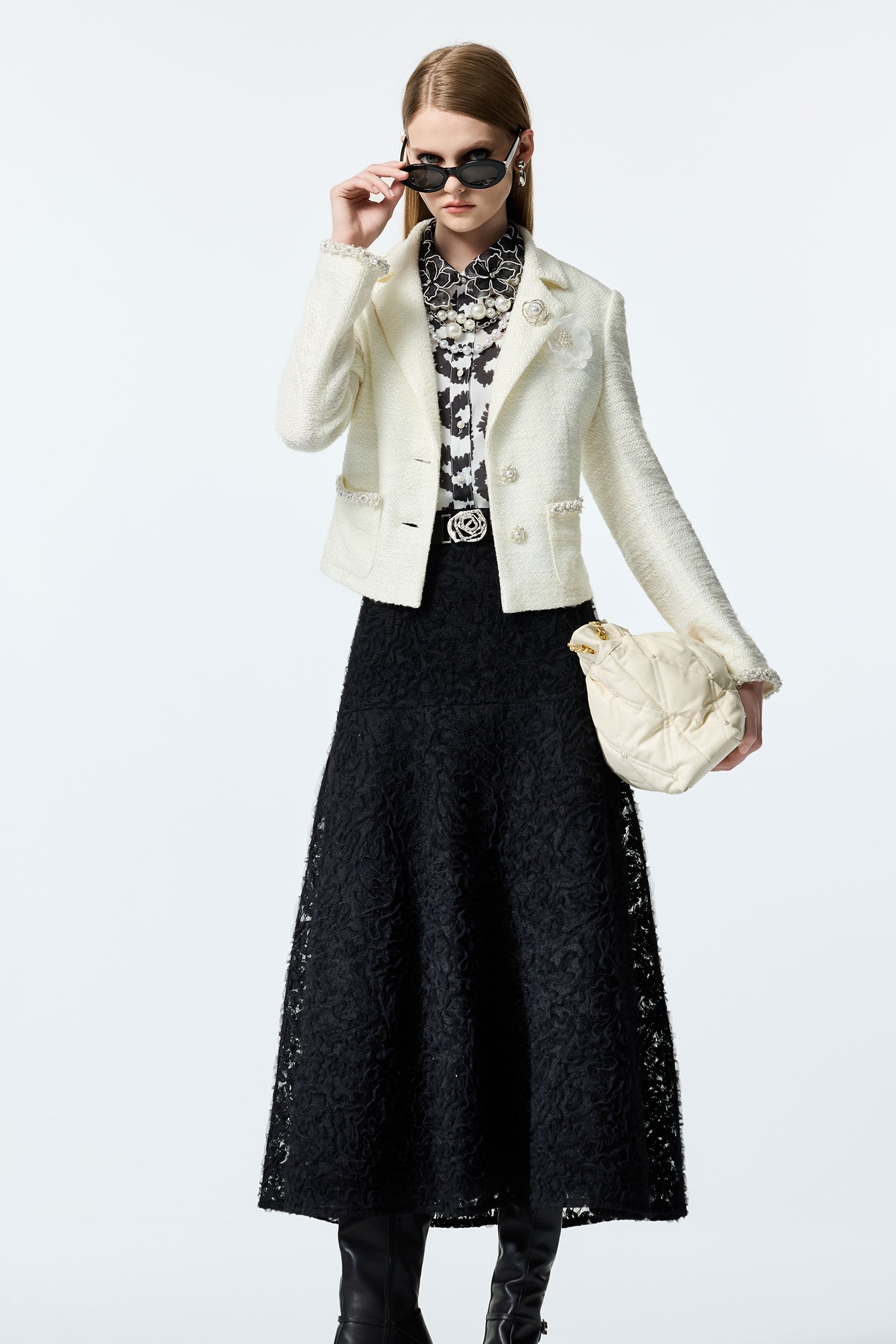 Full Lace Maxi SkirtFull Lace Maxi Skirt,Season (AW) Look,Embroidered,Midi skirts,Black skirts