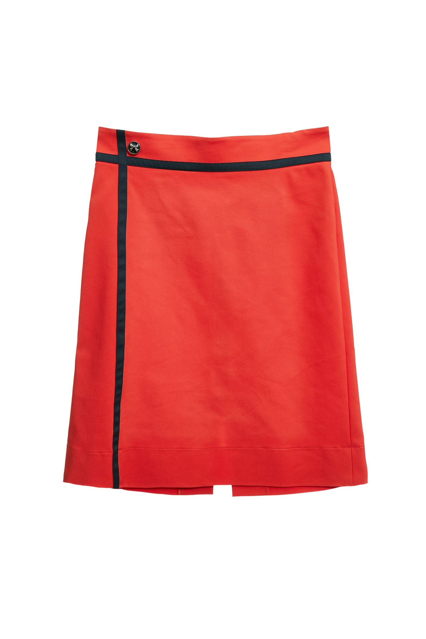 Reddish Orange Midi SkirtReddish Orange Midi Skirt,A-Line skirts,Season (AW) Look