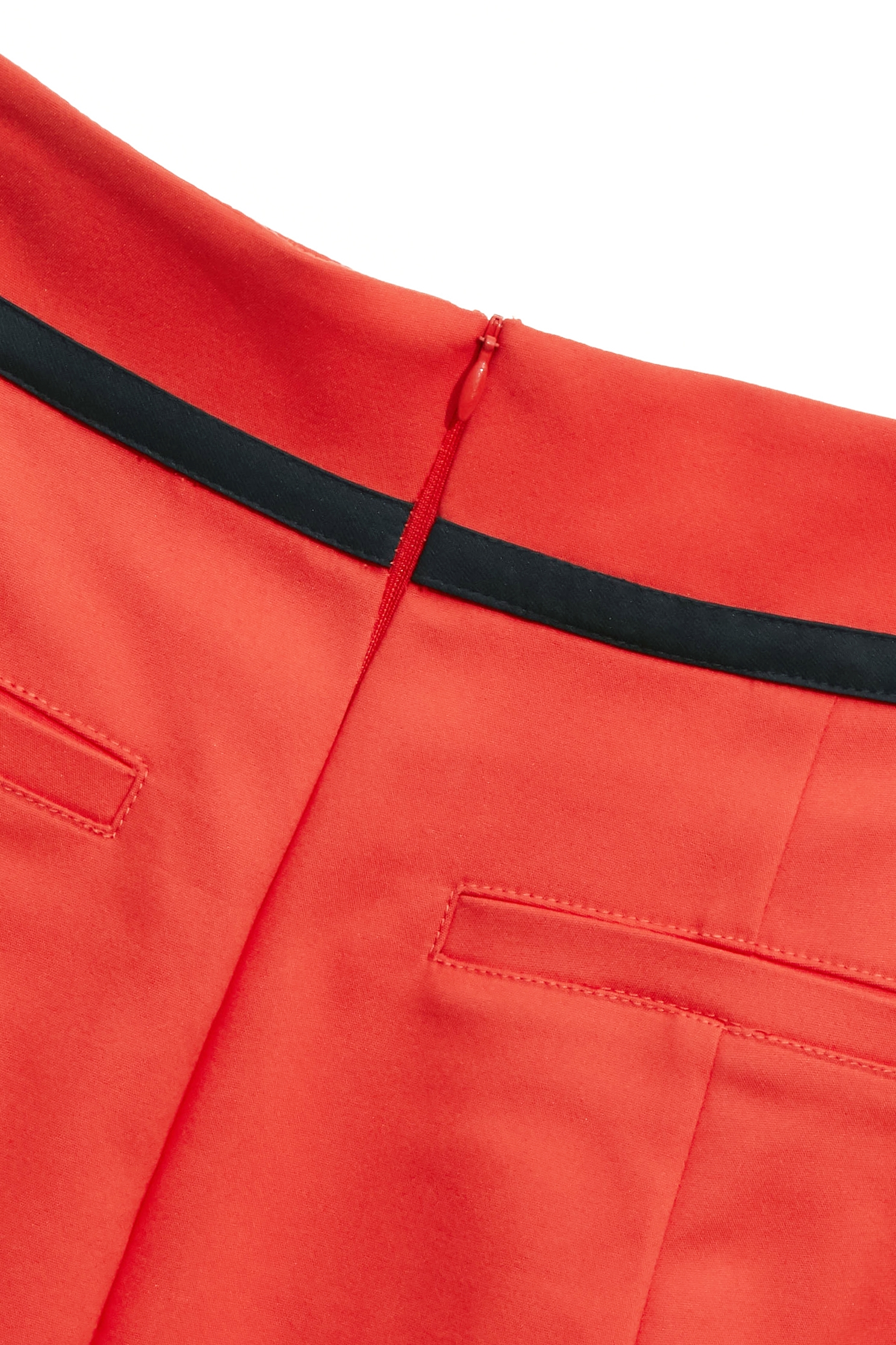 Reddish Orange Midi SkirtReddish Orange Midi Skirt,A-Line skirts,Season (AW) Look