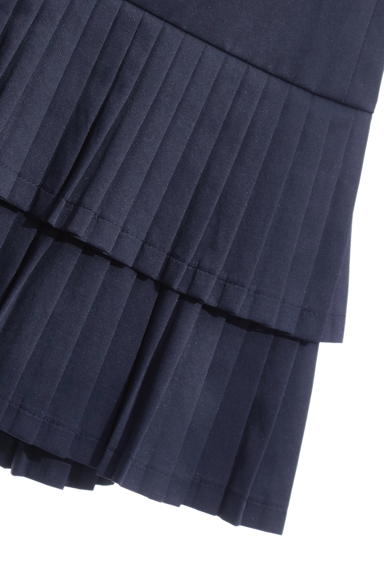 Navy Pleated Layered SkirtNavy Pleated Layered Skirt,Pleated skirts,Season (AW) Look