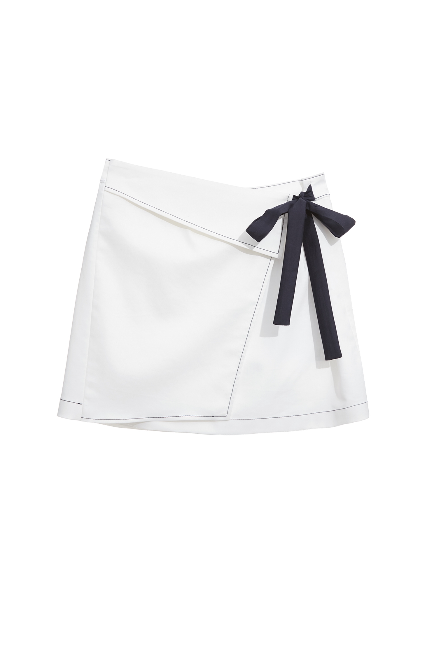 Contrast Navy Bow White SkortsContrast Navy Bow White Skorts,White skirts,Mini skirts,Season (AW) Look,bows