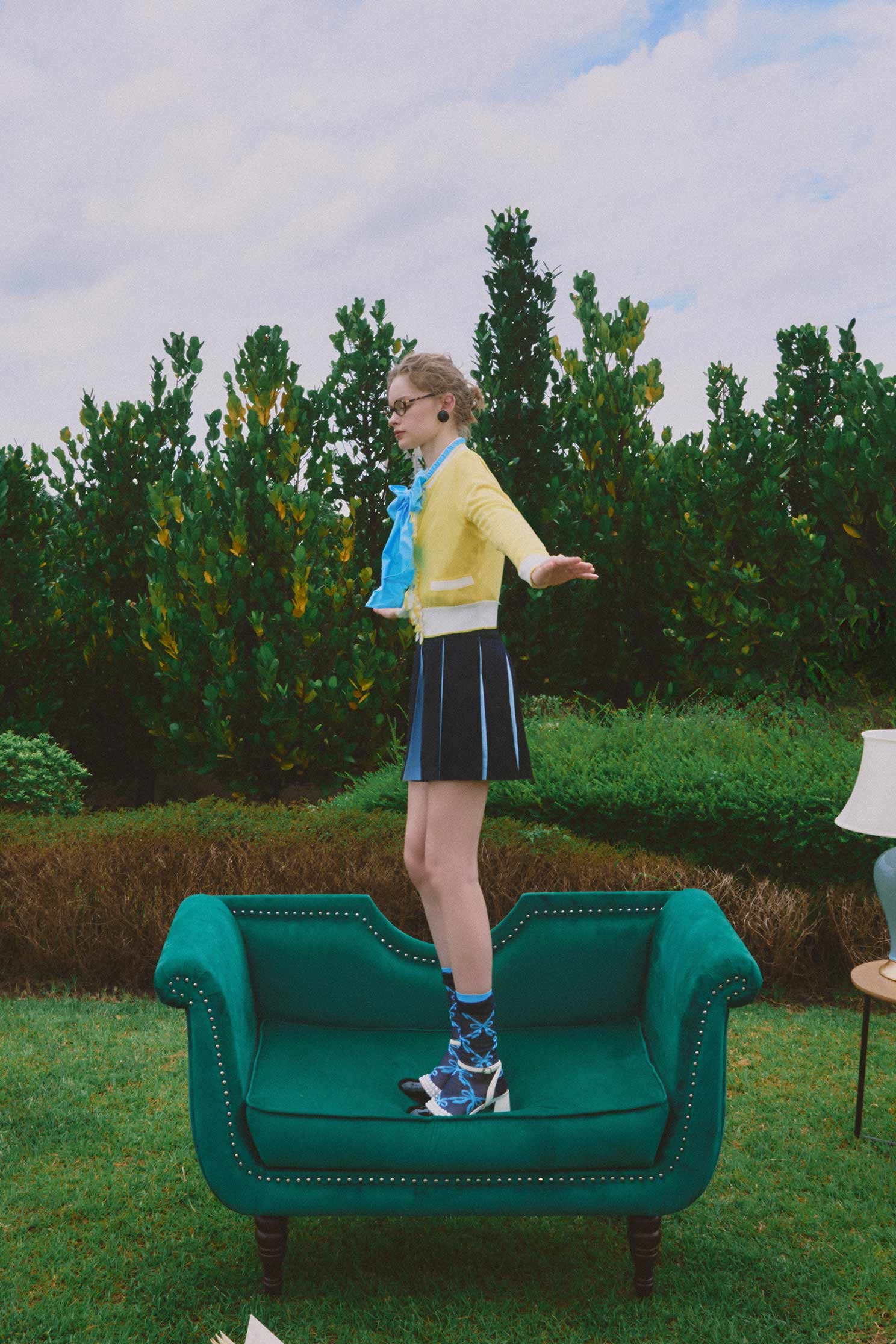 Colour Block Pleated SkirtColour Block Pleated Skirt,Pleated skirts,Season (AW) Look,Chiffon