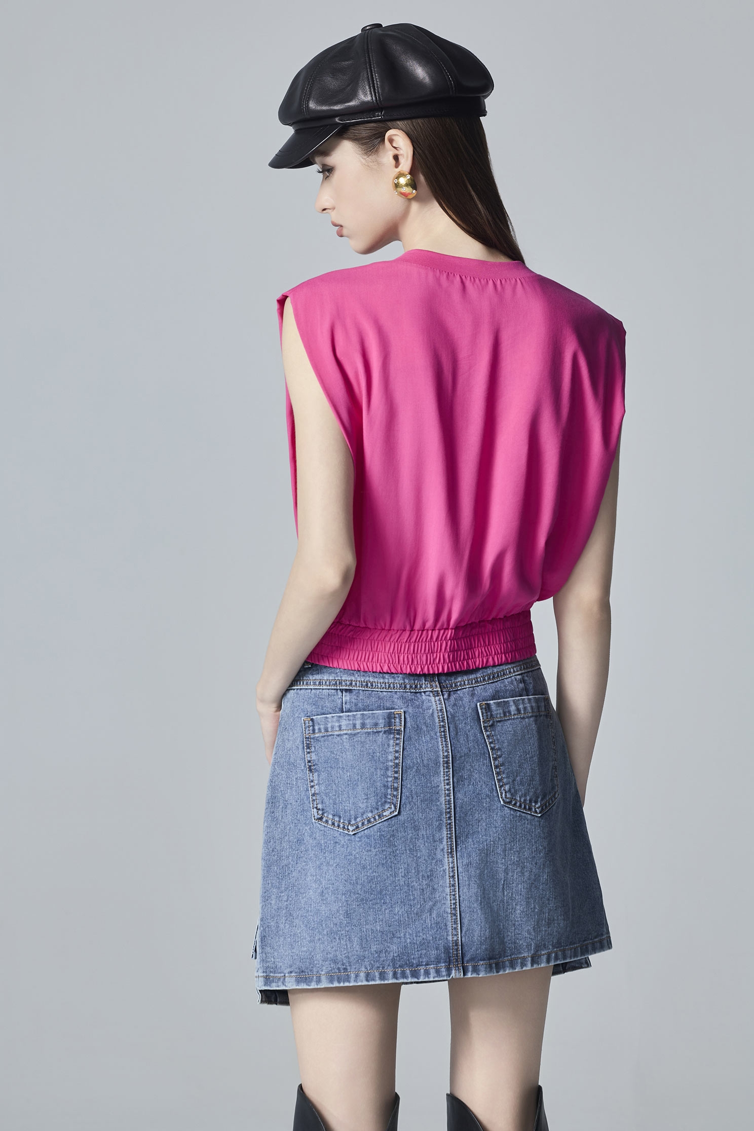 Short Denim Cargo Style SkirtShort Denim Cargo Style Skirt,Denim,Denim skirts,Season (AW) Look