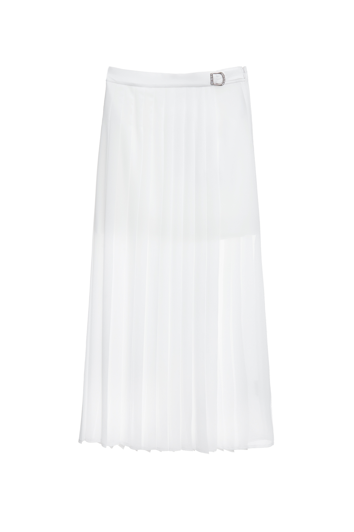 Pleated Double Layer Maxi SkirtPleated Double Layer Maxi Skirt,White skirts,Season (AW) Look,Knitted,Midi skirts,Chiffon