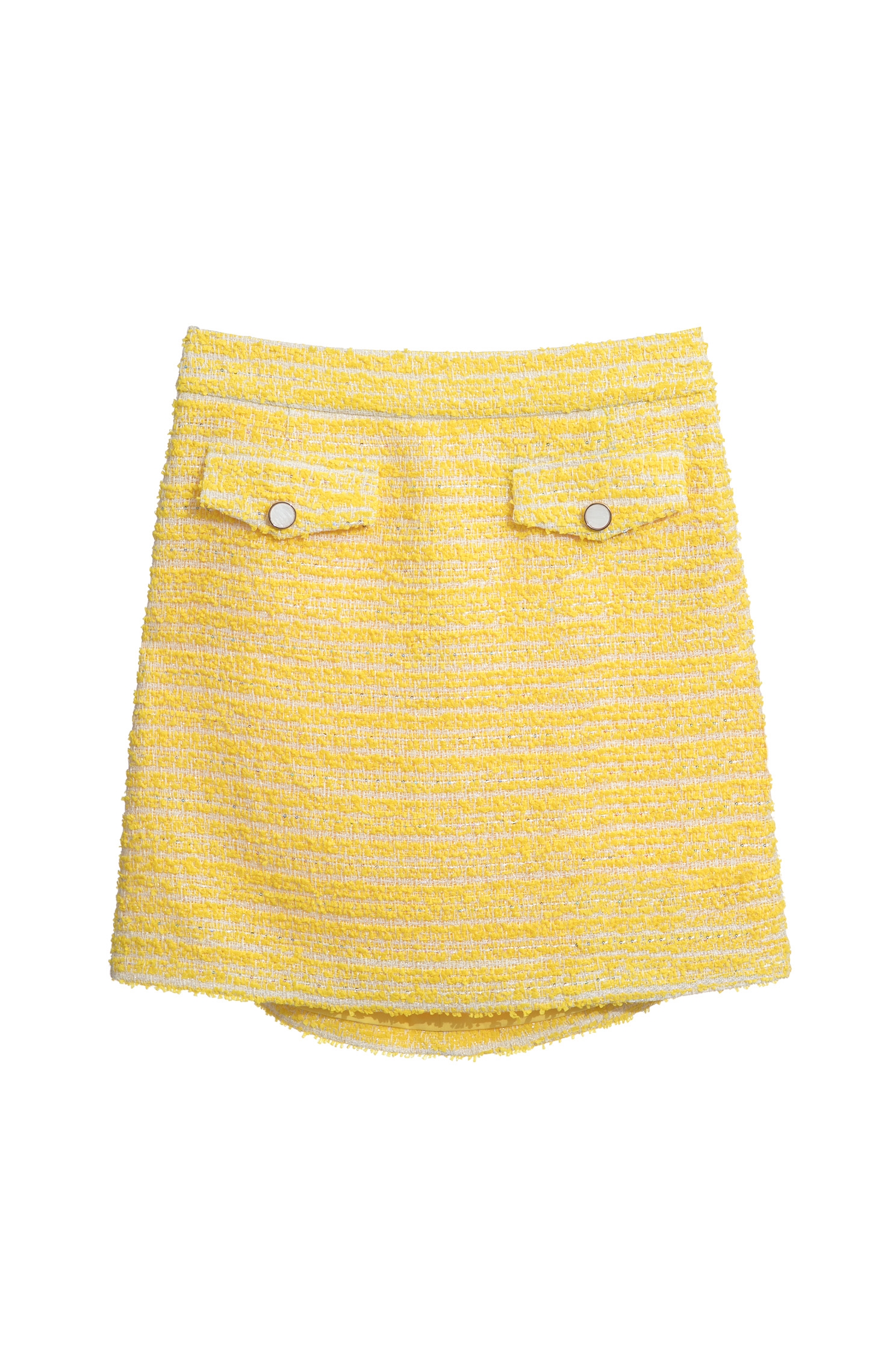 Yellow Tweed Smart SkirtYellow Tweed Smart Skirt,Season (SS) Look,Mini skirts,Midi skirts