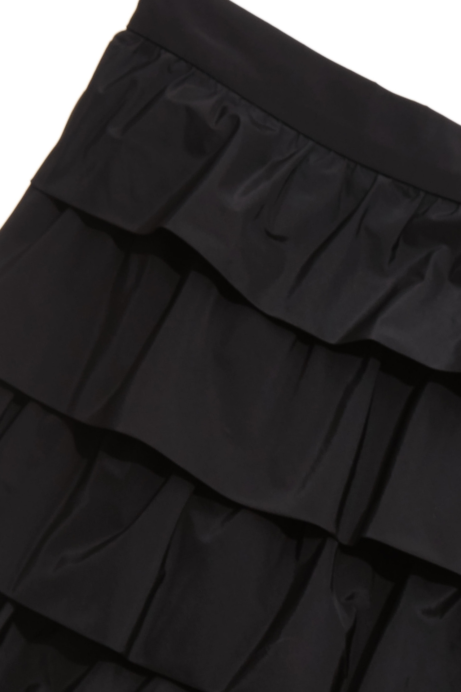 Jet Black Ruffle Tiered Maxi SkirtJet Black Ruffle Tiered Maxi Skirt,Office Looks,bestselling,Season (AW) Look,Valentine,Layered skirts,Midi skirts