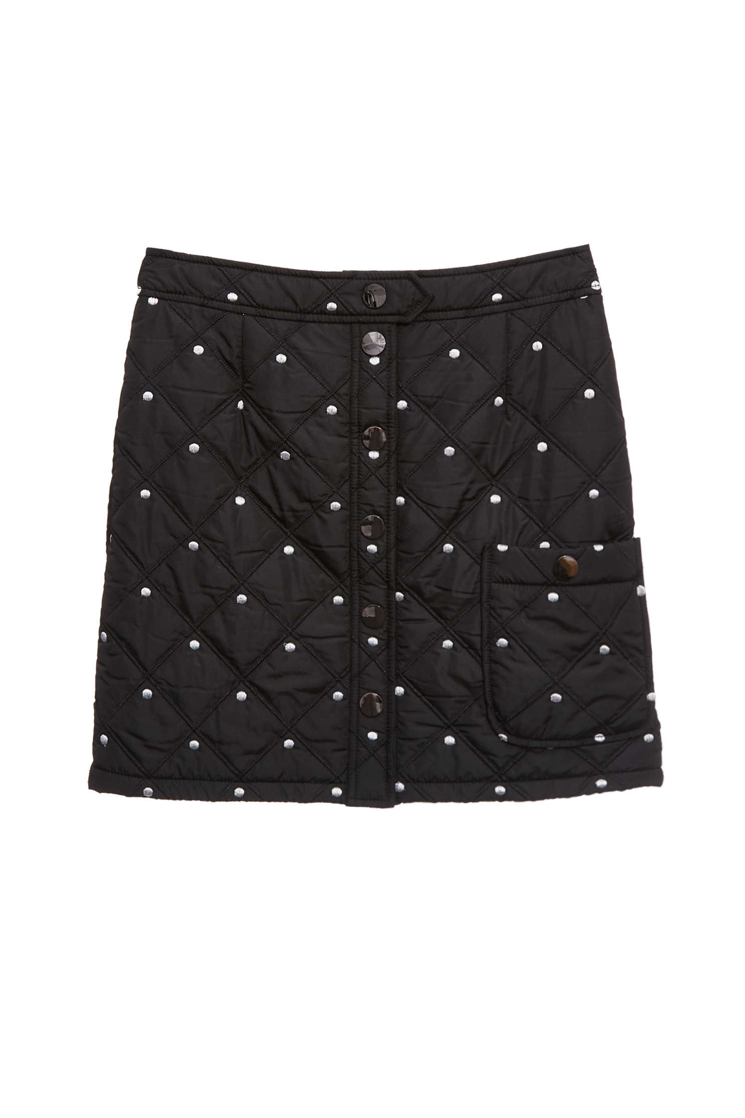 Polka Dot Quilted SkirtPolka Dot Quilted Skirt,Office Looks,dotcollection,Mini skirts,Season (AW) Look,Valentine