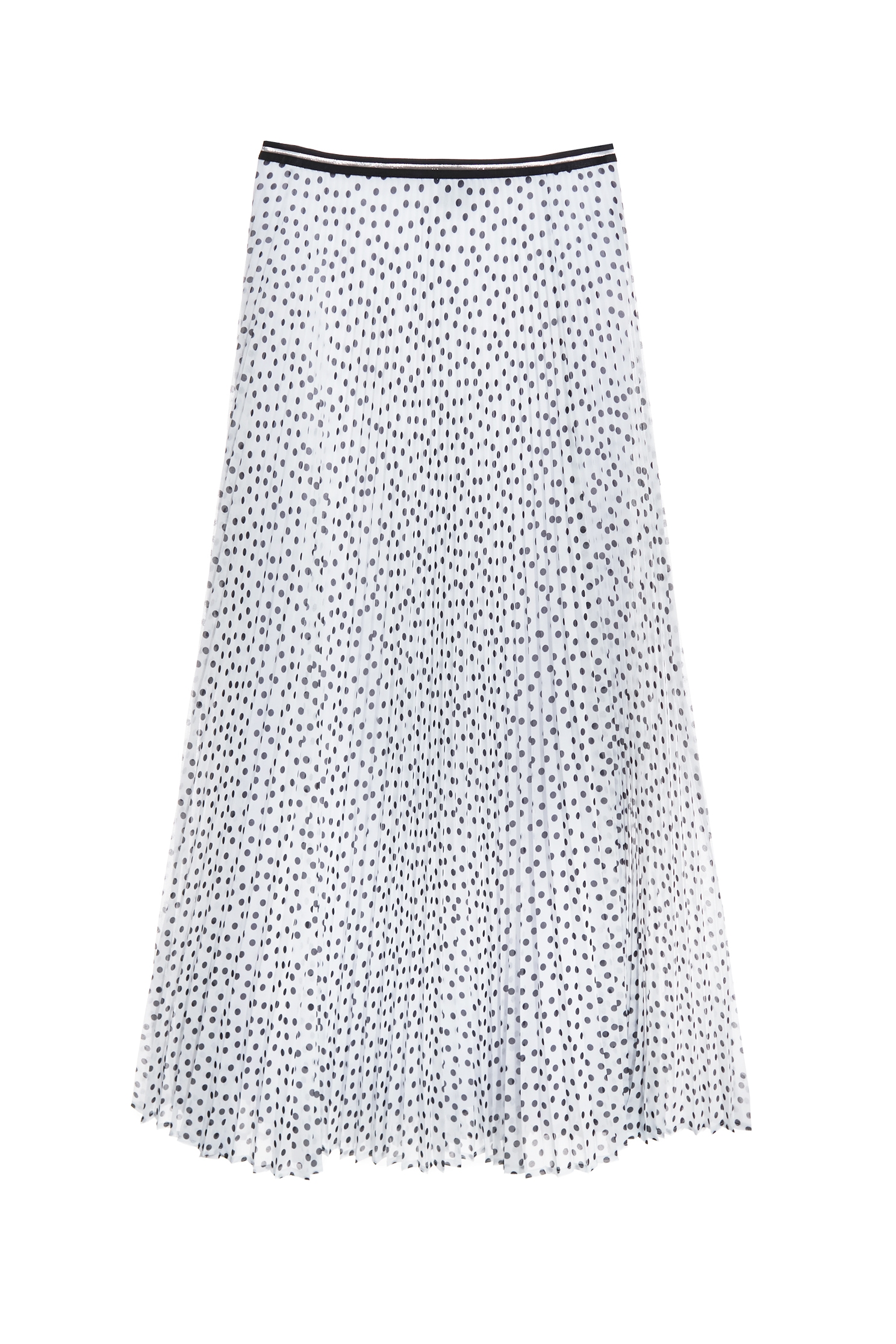 Black Polka Dot Chiffon Maxi SkirtBlack Polka Dot Chiffon Maxi Skirt,dotcollection,Season (AW) Look,Valentine,Midi skirts,Chiffon,Chiffon skirts