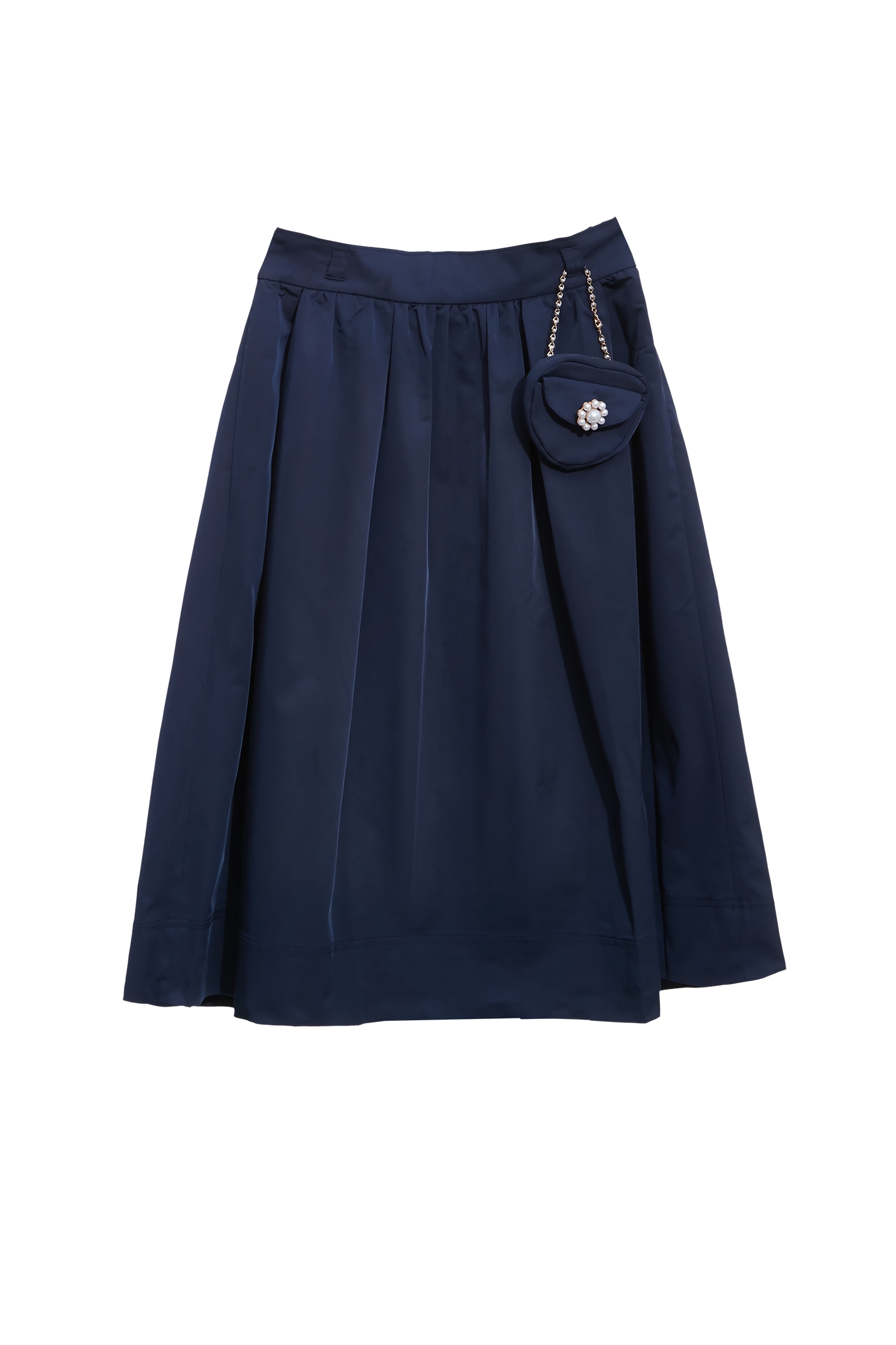 Mini Pouch Navy Midi SkirtMini Pouch Navy Midi Skirt,Season (AW) Look,Tutu skirts