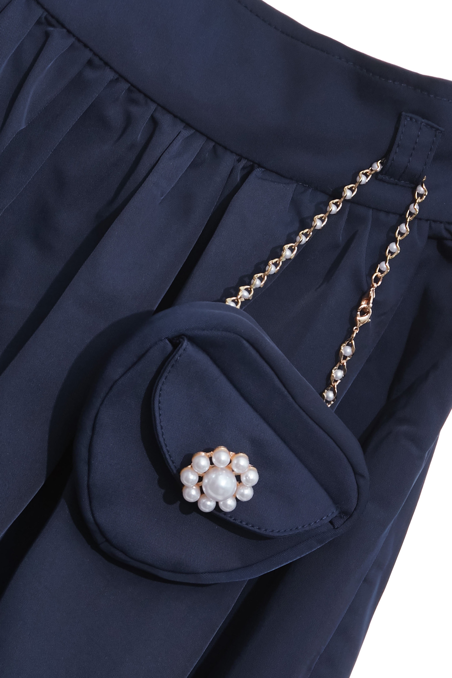 Mini Pouch Navy Midi SkirtMini Pouch Navy Midi Skirt,Season (AW) Look,Tutu skirts