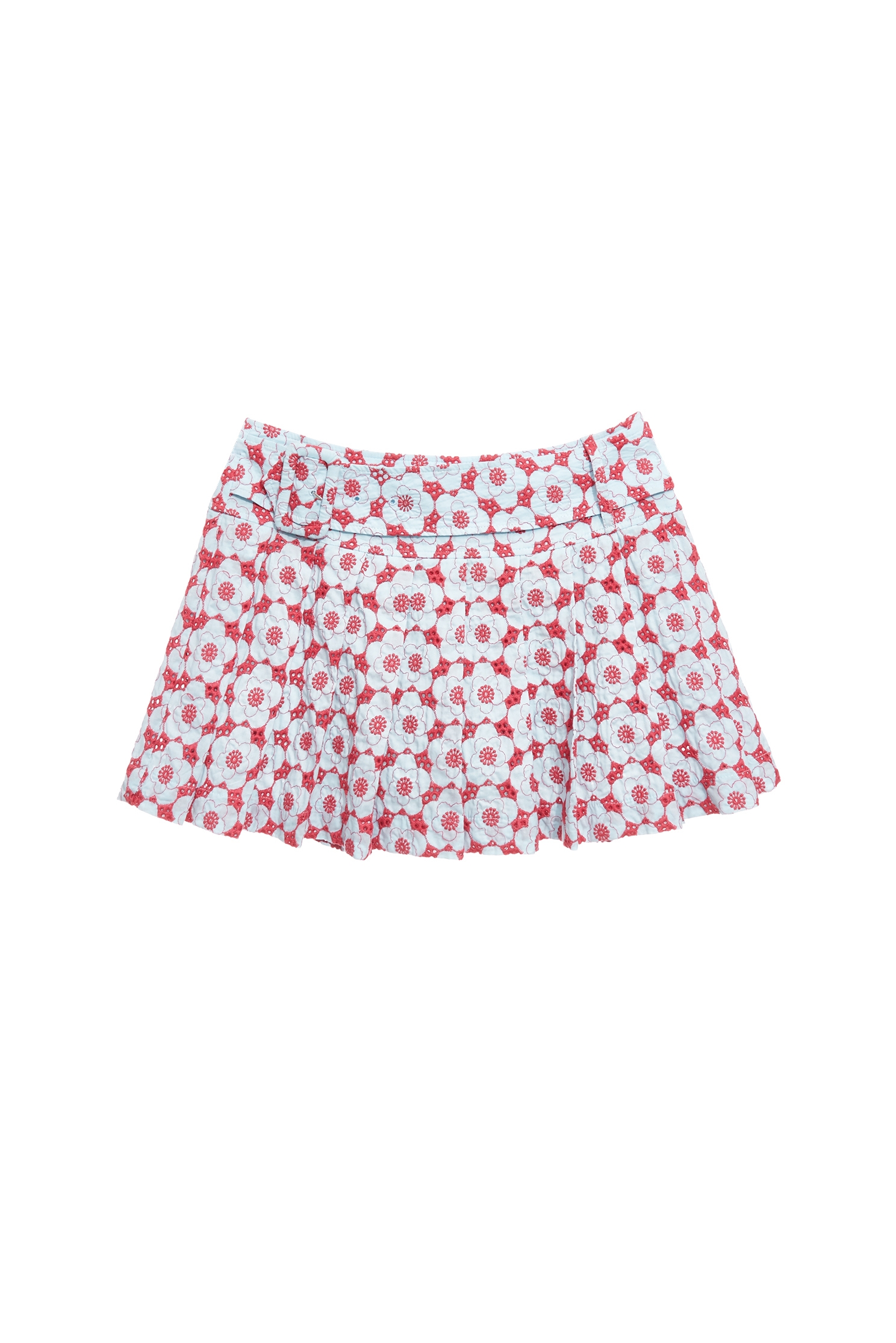 Floral Embroidery Pleated SkirtFloral Embroidery Pleated Skirt,Embroidered,Pleated skirts,Season (AW) Look