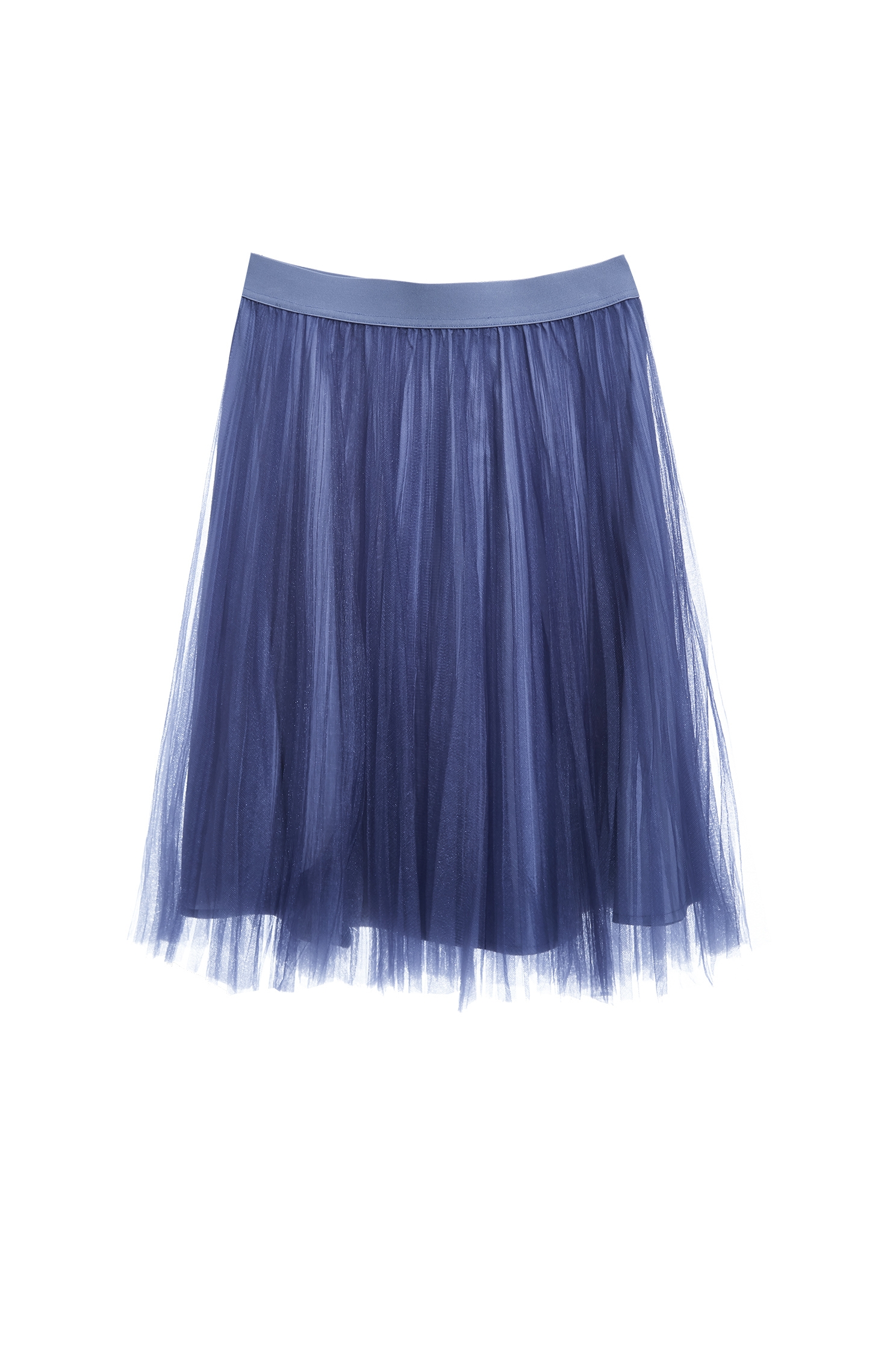 Blue Mesh Midi SkirtBlue Mesh Midi Skirt,Season (AW) Look,Midi skirts
