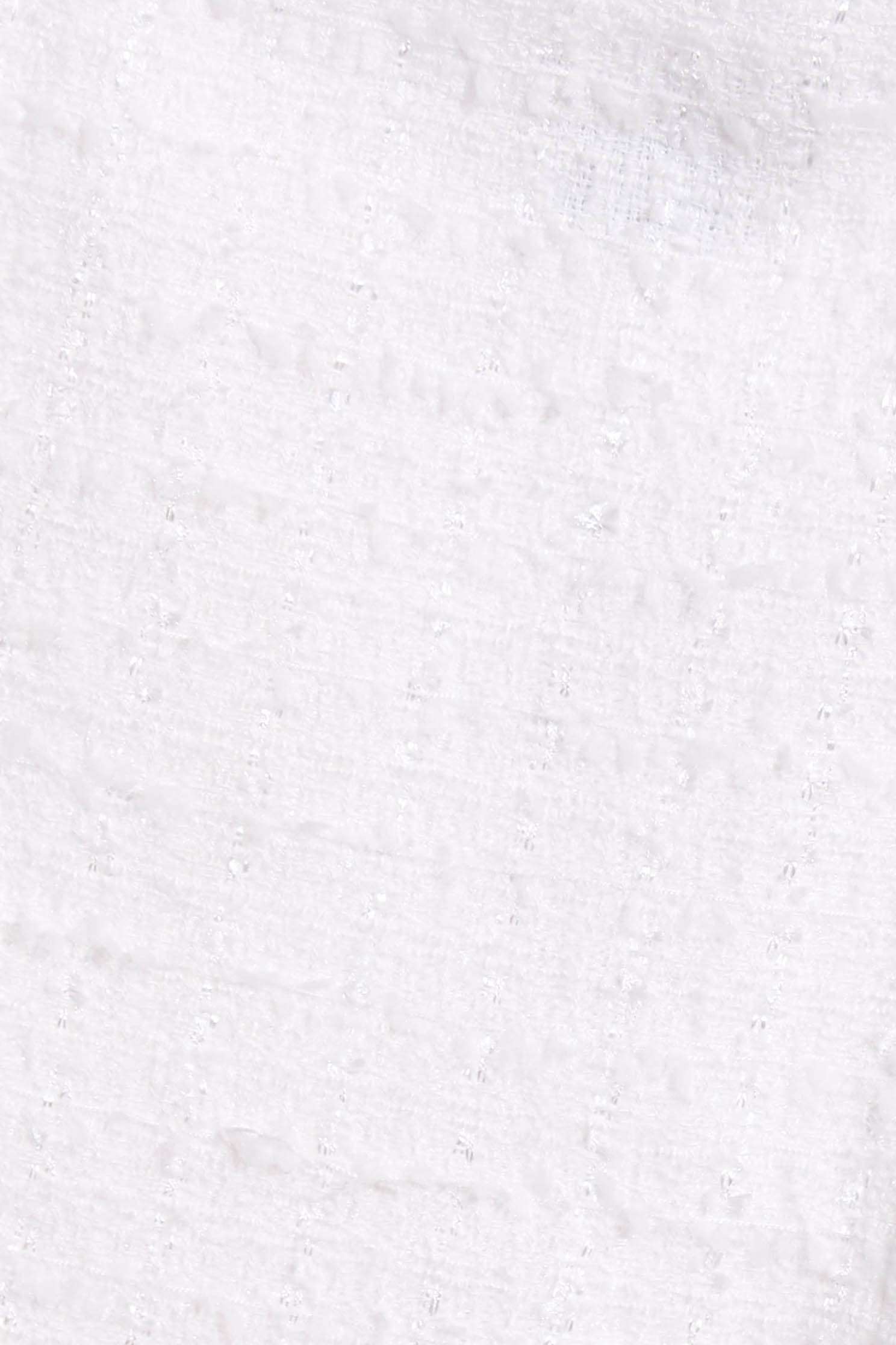 High Waist Fitted Tweed SkirtFaux pearls button-up skirt,Queen,pearl,White skirts,Mini skirts,Season (AW) Look