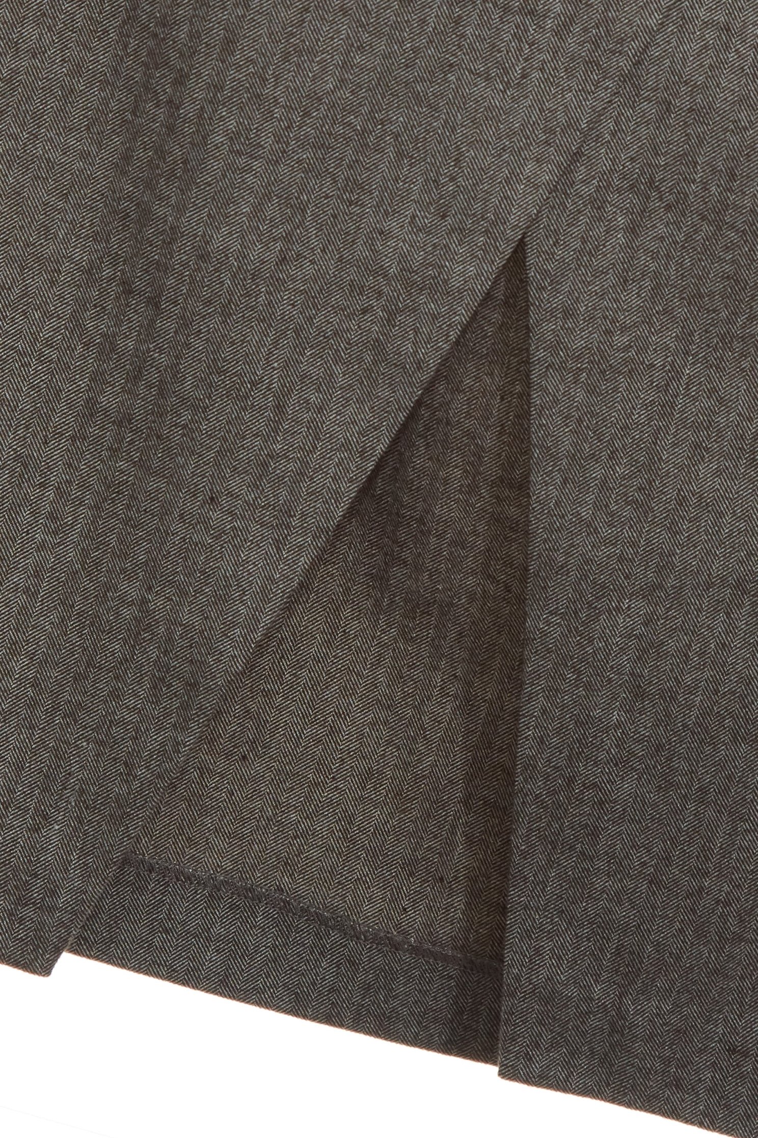 Grey Overlap Slit Pencil SkirtGrey Overlap Slit Pencil Skirt,Season (SS) Look,Midi skirts