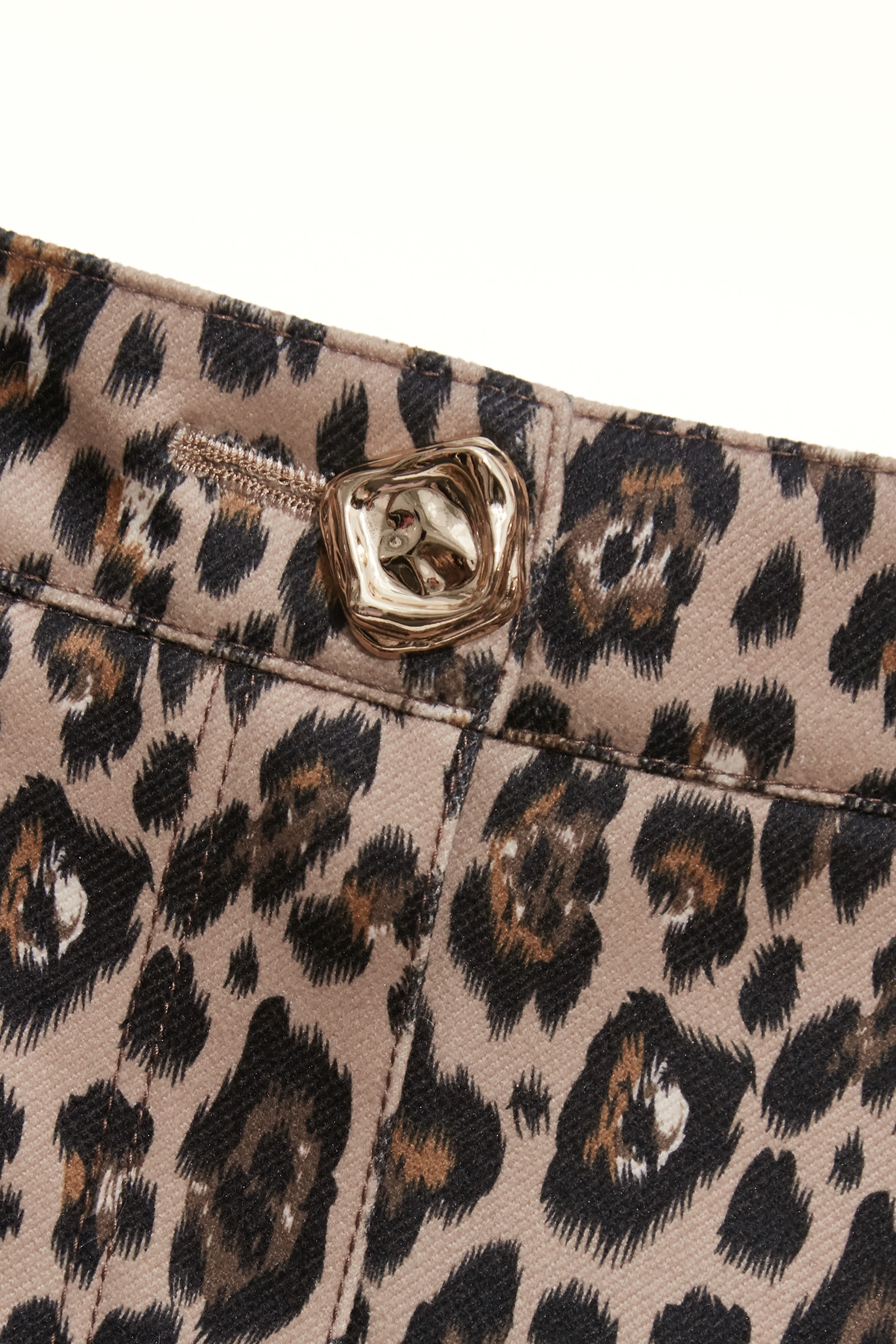 Leopard Print Denim SkirtLeopard Print Denim Skirt,Mini skirts,Season (AW) Look