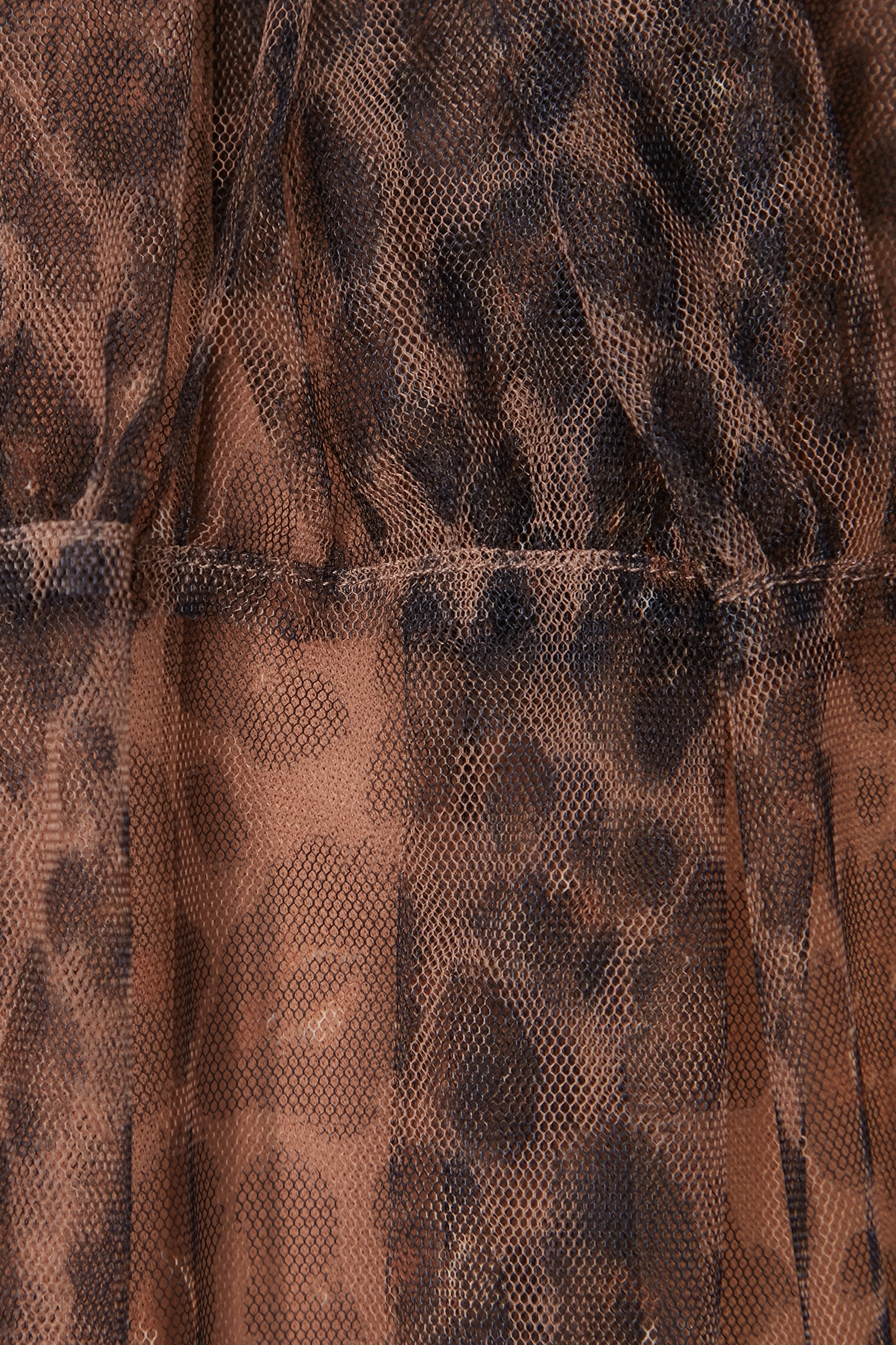 Leopard Print Tiered Maxi SkirtLeopard Print Tiered Maxi Skirt,Season (AW) Look,Mesh fabric,Layered skirts