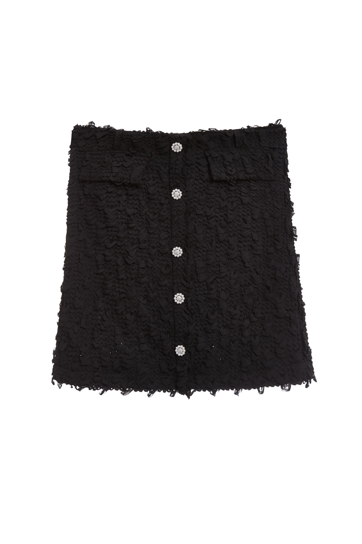 Textured Black SkirtTextured Black Skirt,Office Looks,co-ord sets,pearl,Mini skirts,Season (AW) Look,Valentine,blossoms