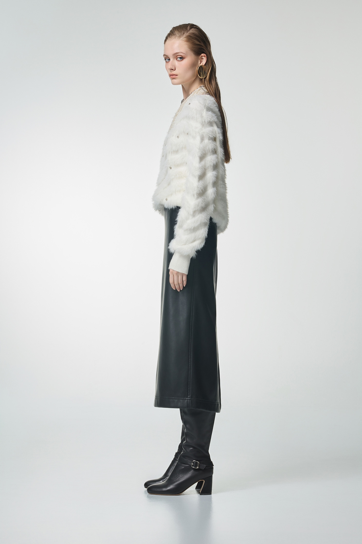 PU Midi Black SkirtPU Midi Black Skirt,Office Looks,Leather,Season (AW) Look,Valentine,Midi skirts