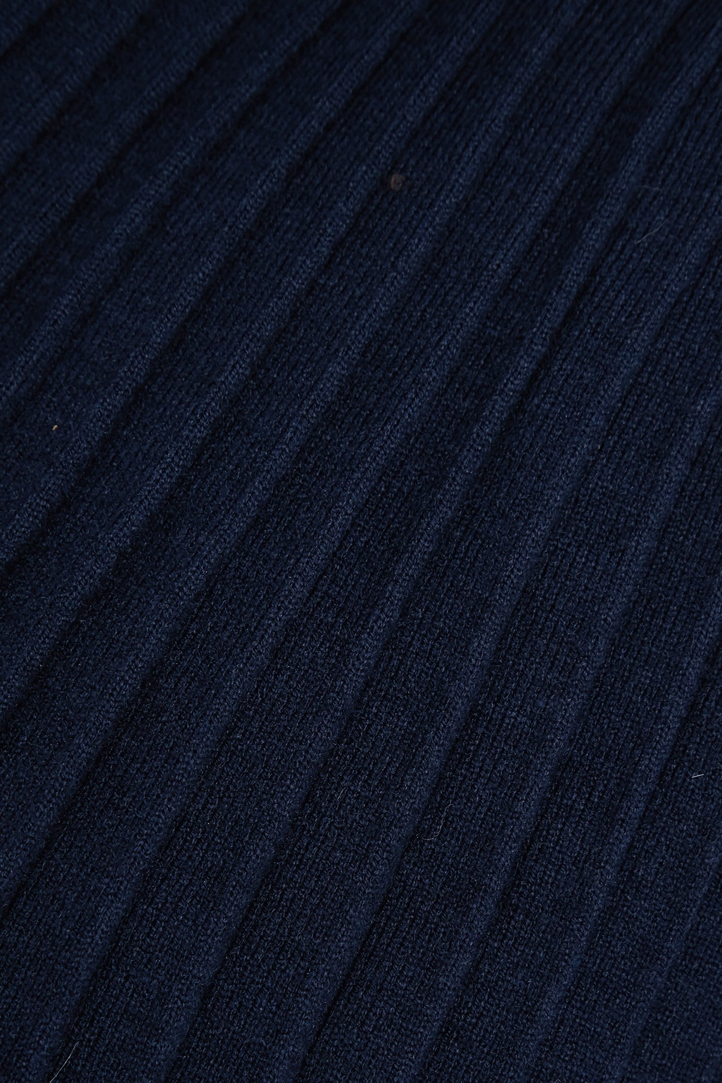 Navy Pleated Knit SkirtNavy Pleated Knit Skirt,Season (AW) Look,Knitted