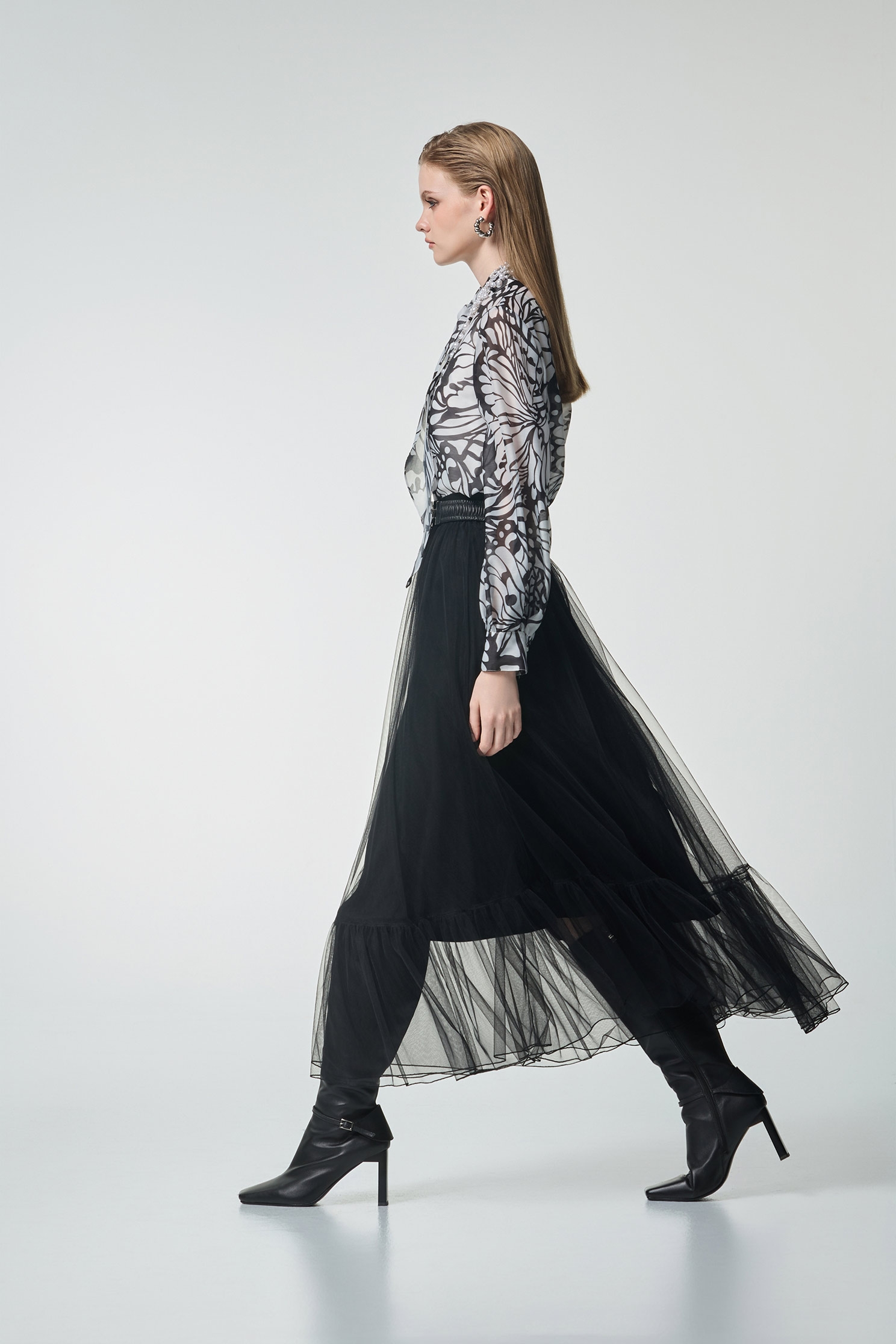 Jet Black Maxi Mesh SkirtJet Black Maxi Mesh Skirt,Office Looks,Season (AW) Look,Valentine,Tutu skirts,Mesh fabric,upperclass,Midi skirts