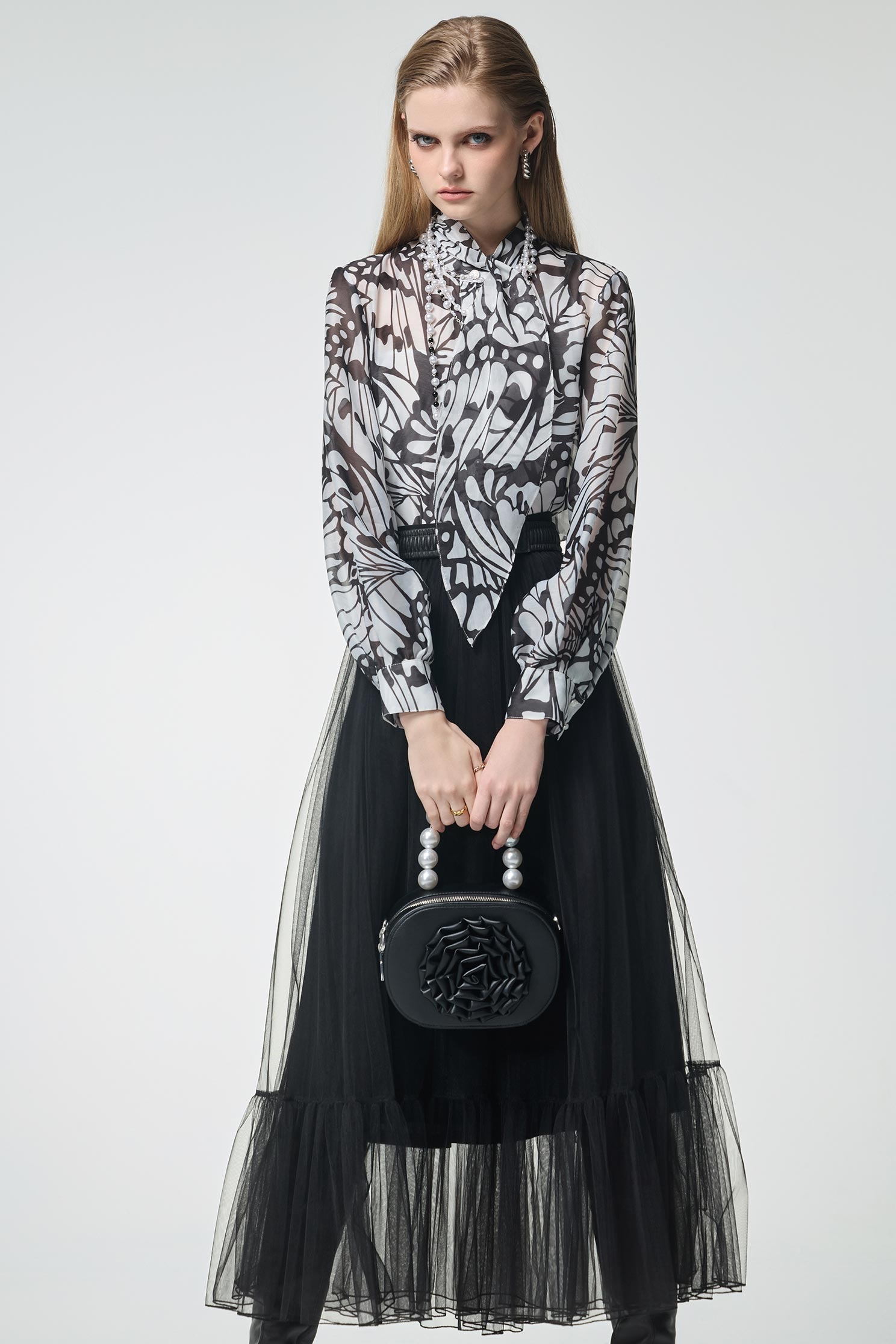 Jet Black Maxi Mesh SkirtJet Black Maxi Mesh Skirt,Office Looks,Season (AW) Look,Valentine,Tutu skirts,Mesh fabric,upperclass,Midi skirts