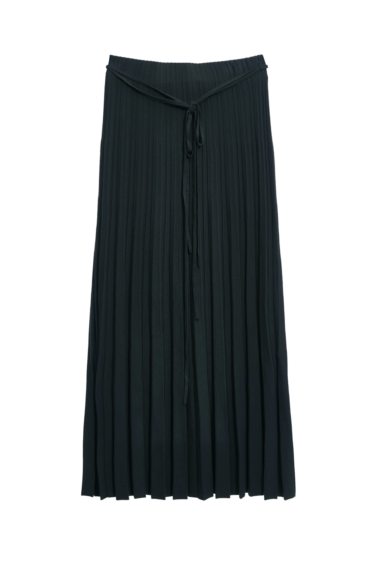 Pleated Maxi Grey Knit SkirtPleated Maxi Grey Knit Skirt,Season (AW) Look,Knitted