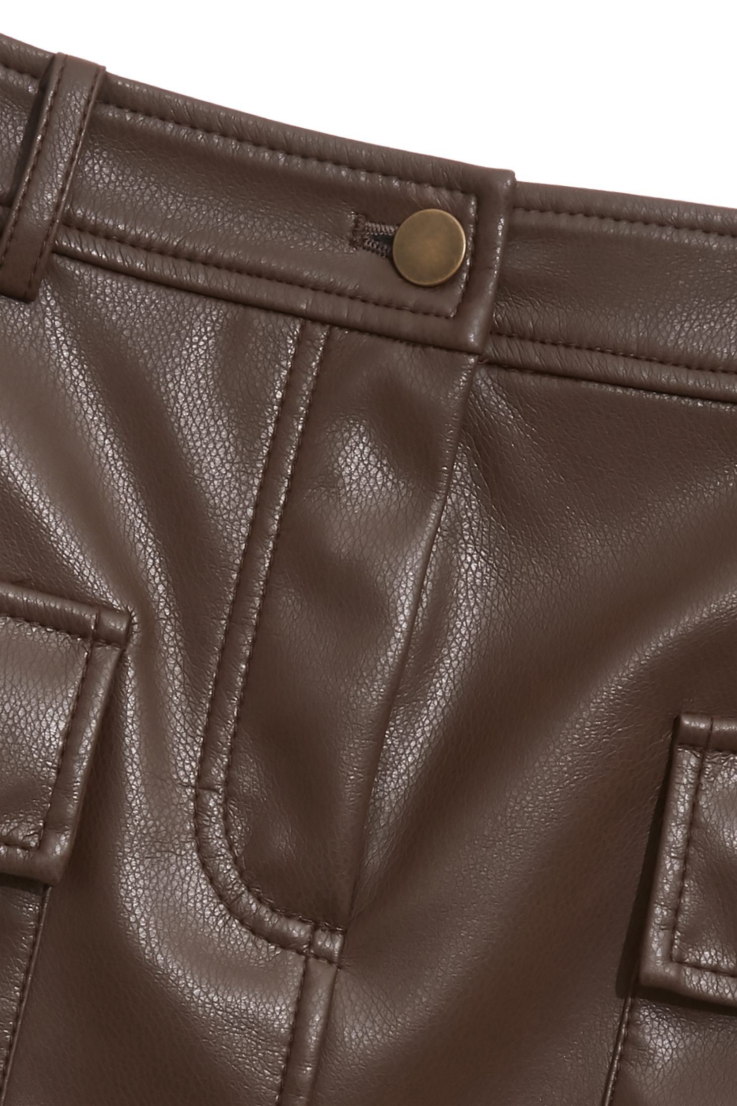 PU Coco Brown Mini SkirtPU Coco Brown Mini Skirt,Leather,Mini skirts,Season (AW) Look