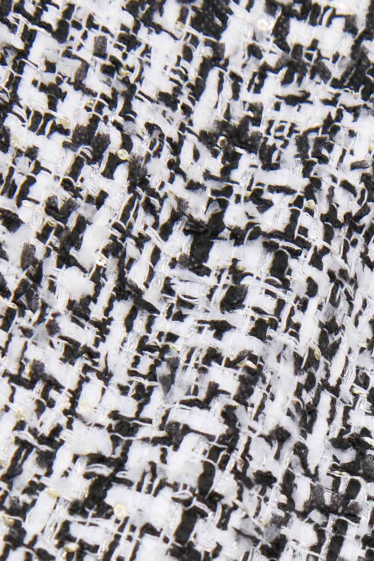 Fitted Tweed Mini SkirtSequin classic tweed A-line skirt,Queen,Party Looks,Mini skirts,Season (AW) Look