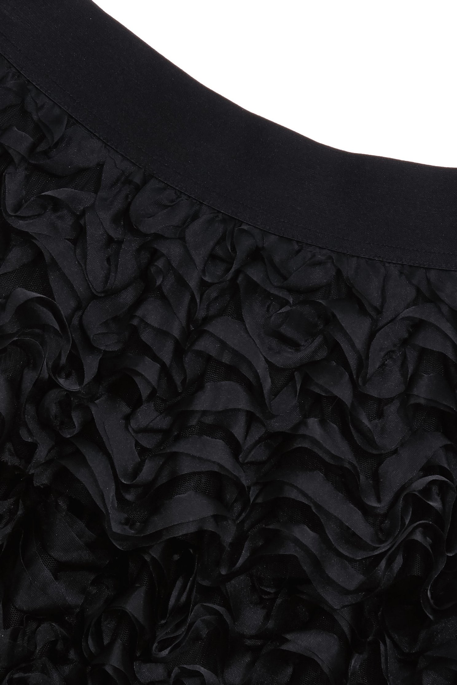 Organza Ruffle Tiered Maxi SkirtOrganza Ruffle Tiered Maxi Skirt,Season (AW) Look,Mesh fabric,Midi skirts,Black skirts