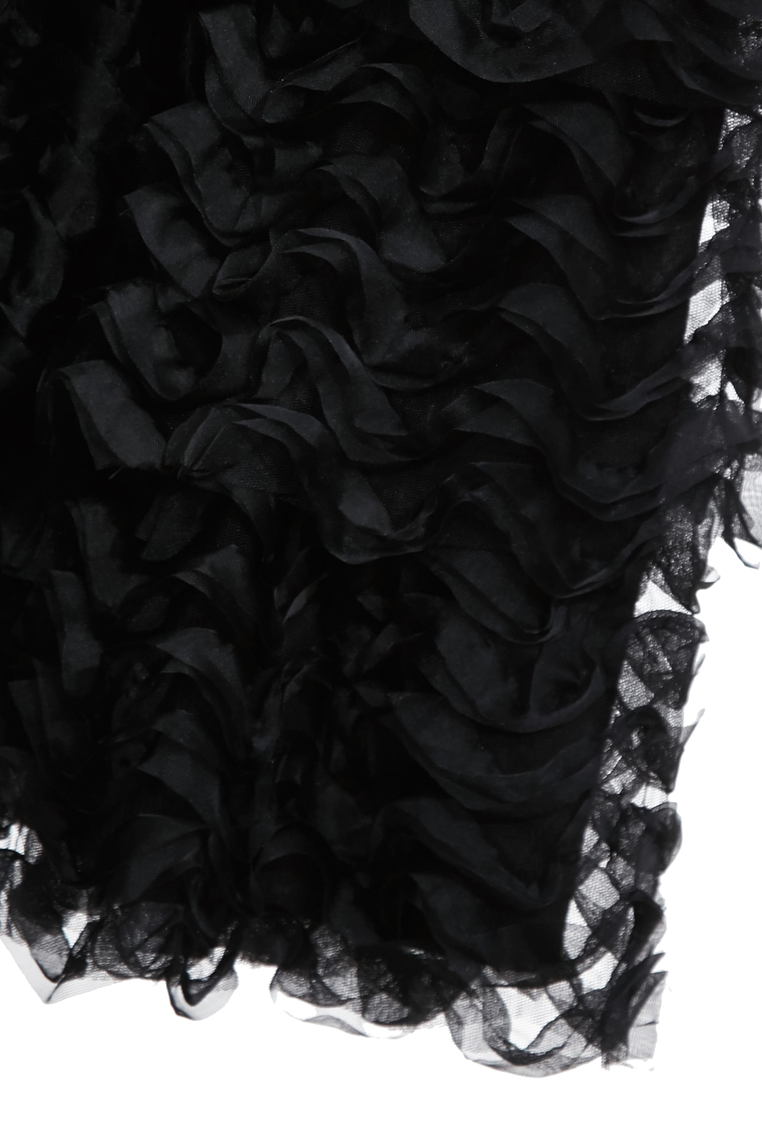 Organza Ruffle Tiered Maxi SkirtOrganza Ruffle Tiered Maxi Skirt,Season (AW) Look,Mesh fabric,Midi skirts,Black skirts