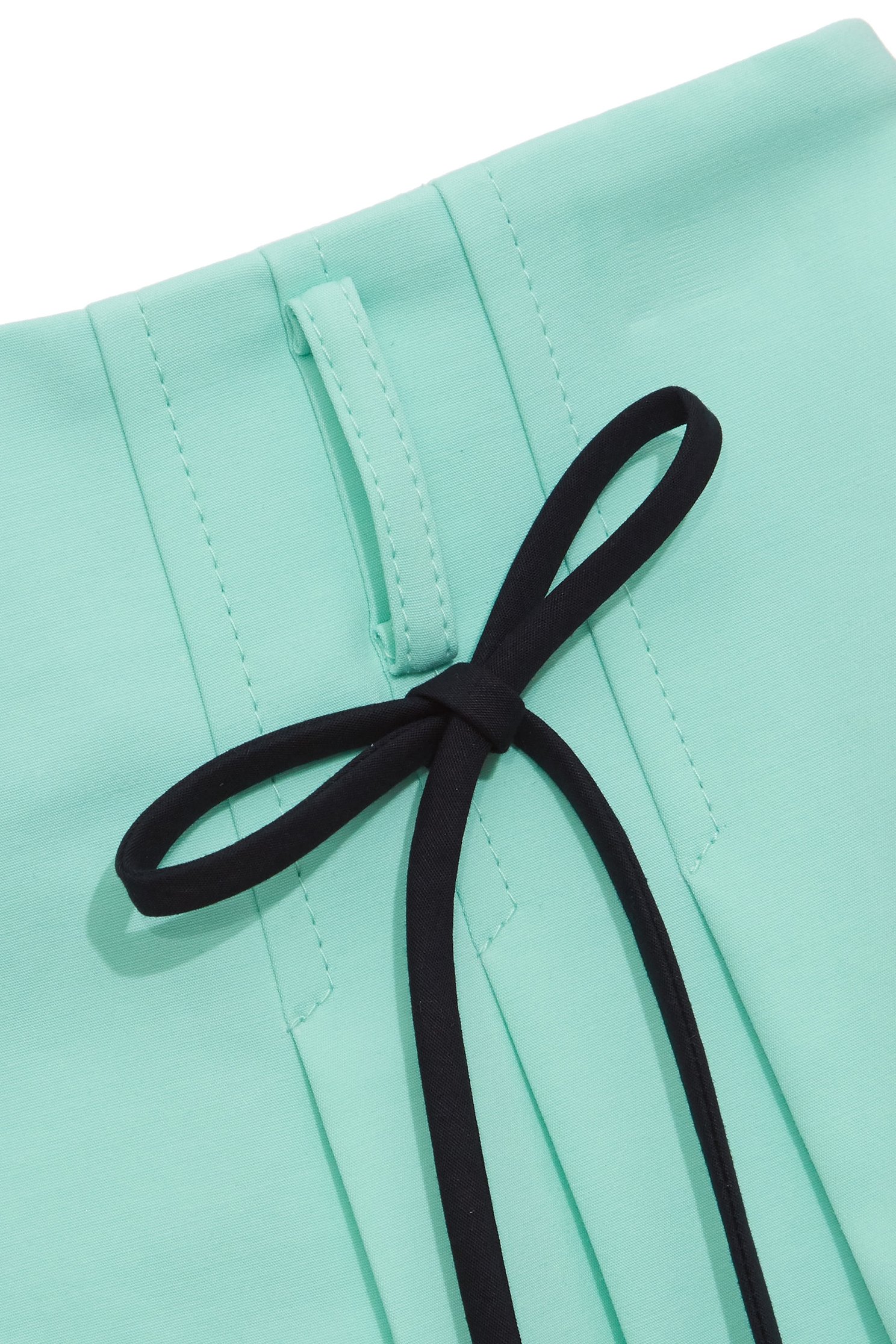 Mint Green Pleated Skirt With Bow DetailMint Green Pleated Skirt With Bow Detail,Season (SS) Look,Mini skirts,Shorts,bows,Skorts