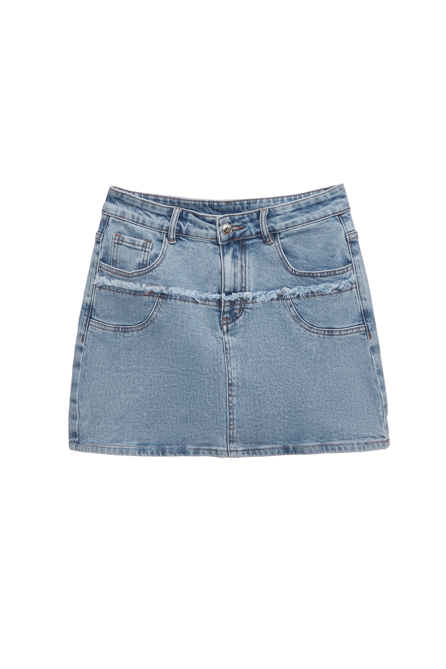 Double Layer Patchwork Denim SkirtDouble Layer Patchwork Denim Skirt,Season (SS) Look,Denim,Denim skirts