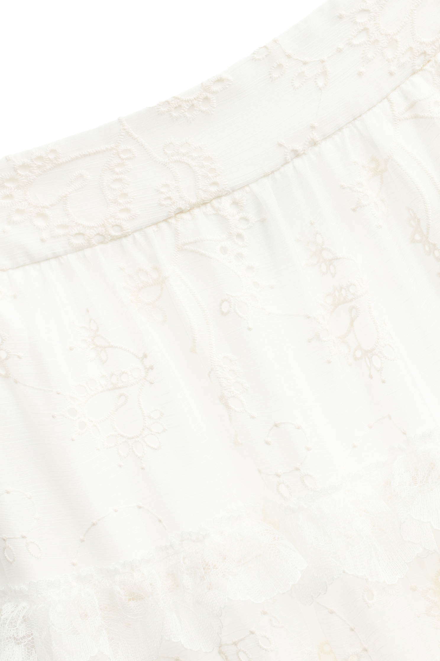 Floral Embroidery Tiered SkirtFloral Embroidery Tiered Skirt,Embroidered,Embroidered,Lace,Midi skirts,Chiffon