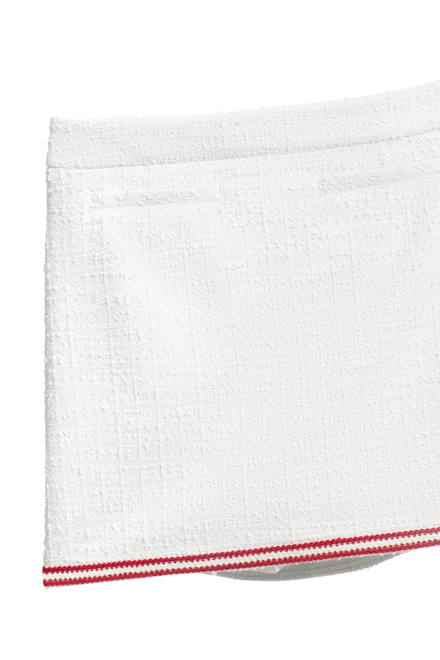 Contrast Red Trim A-line SkirtContrast Red Trim A-line Skirt,Season (SS) Look,Mini skirts