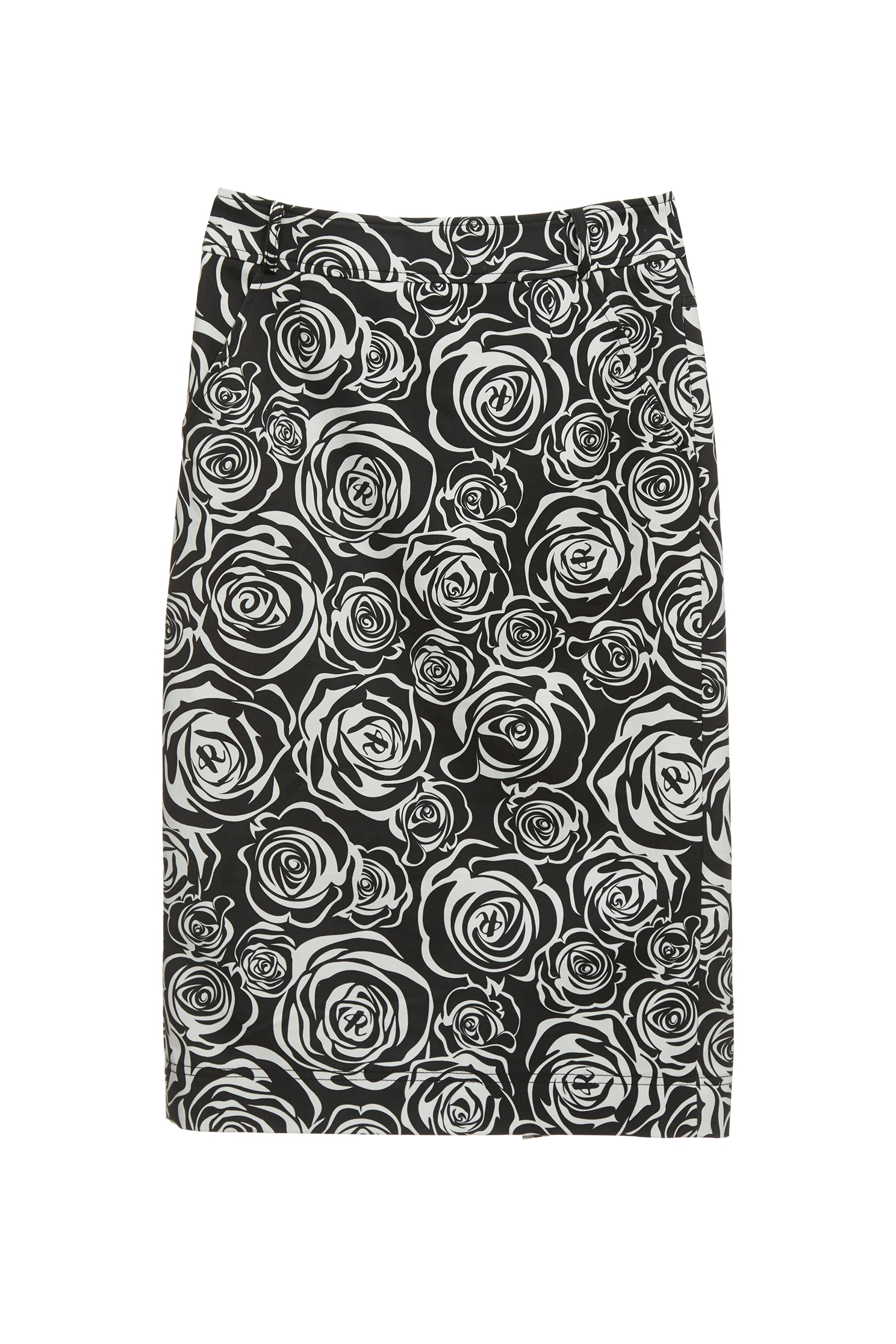 Rose Print Midi Pencil SkirtRose Print Midi Pencil Skirt,Season (SS) Look,Midi skirts