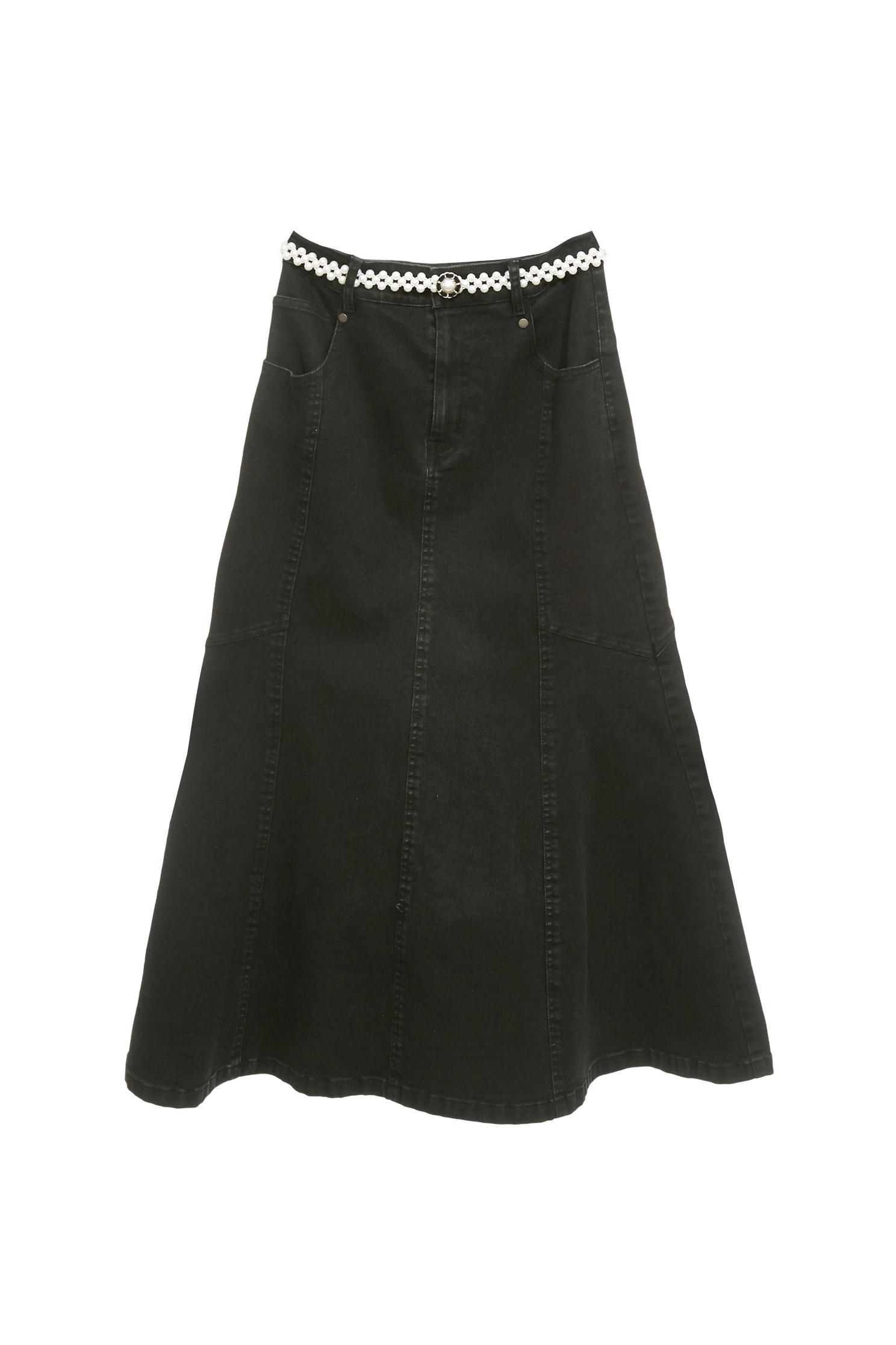 Fishtail Denim Midi SkirtFishtail Denim Midi Skirt