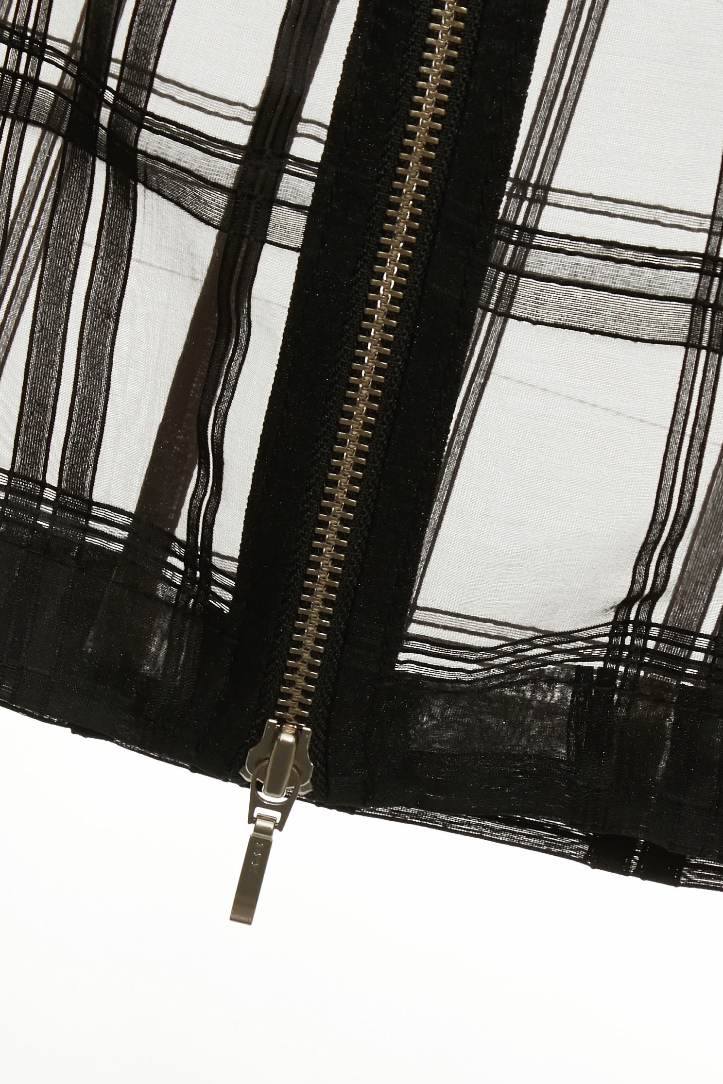 Checkered Organza Midi SkirtCheckered Organza Midi Skirt,Urban Fashion