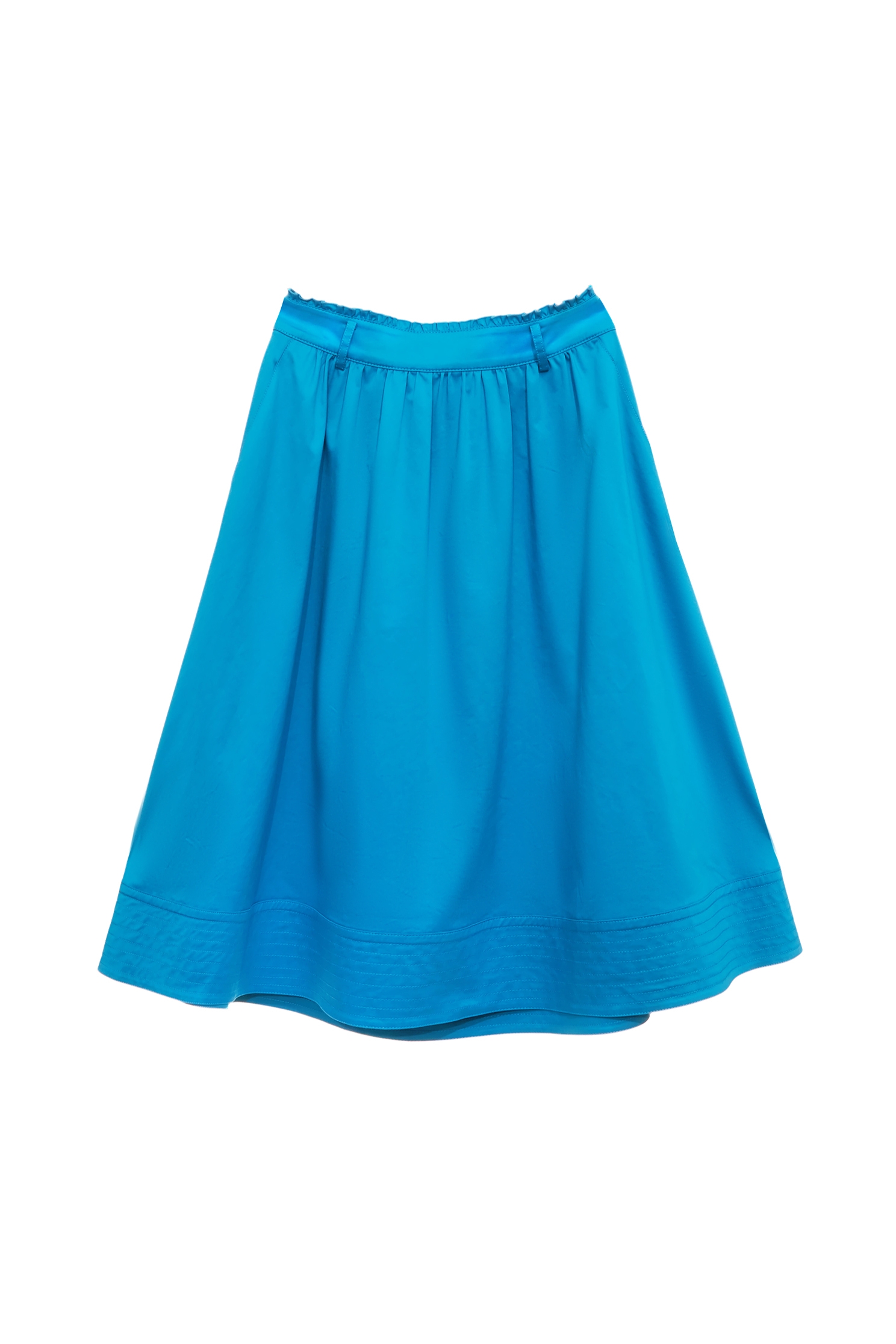 Stitching Detail Blue Midi SkirtStitching Detail Blue Midi Skirt,A-Line skirts,Season (SS) Look,Midi skirts