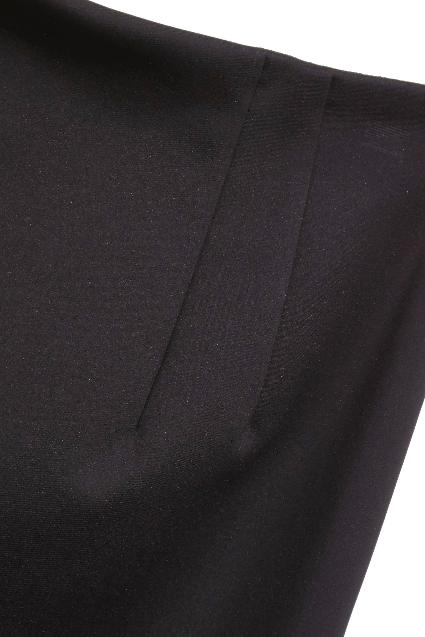 Asymmetric Ruffle Detail SkirtAsymmetric Ruffle Detail Skirt,Office Looks,Season (SS) Look,Midi skirts,Black skirts