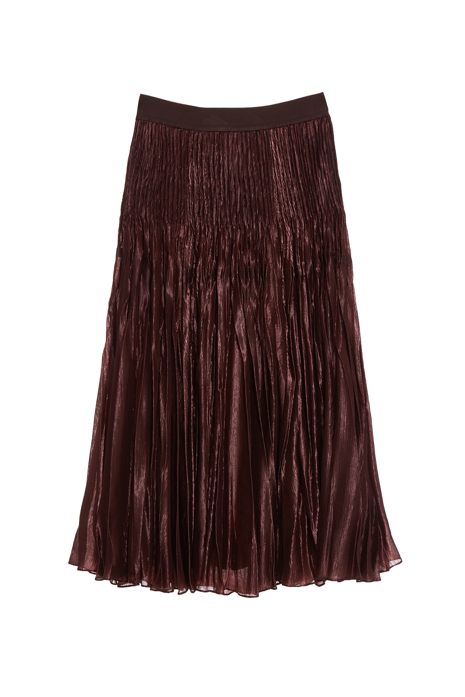 Pleated Mahogany Maxi SkirtPleated Mahogany Maxi Skirt,Season (SS) Look,Midi skirts