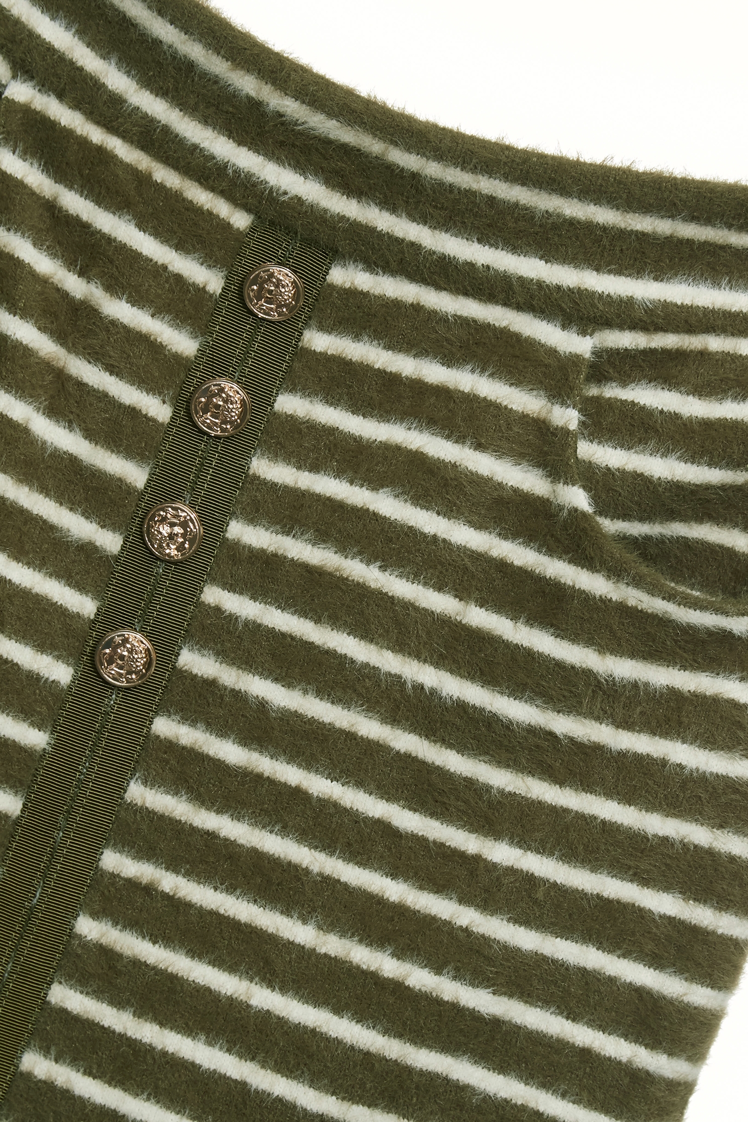 Faux Fur Stripe Maxi SkirtFaux Fur Stripe Maxi Skirt,Season (SS) Look,Stripe,Midi skirts